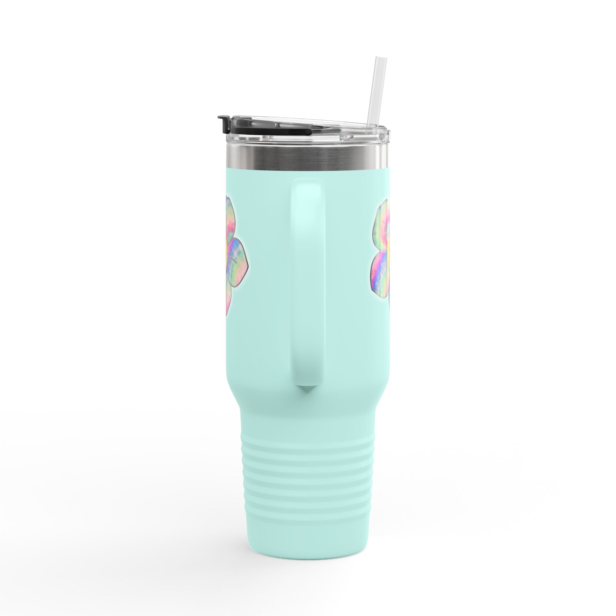 Vibrant Flower Insulated Travel Mug, 40oz - Colorful Drinkware for Road Trips, Picnics, Summer Gatherings, Gifts for Nature Lovers, [...]