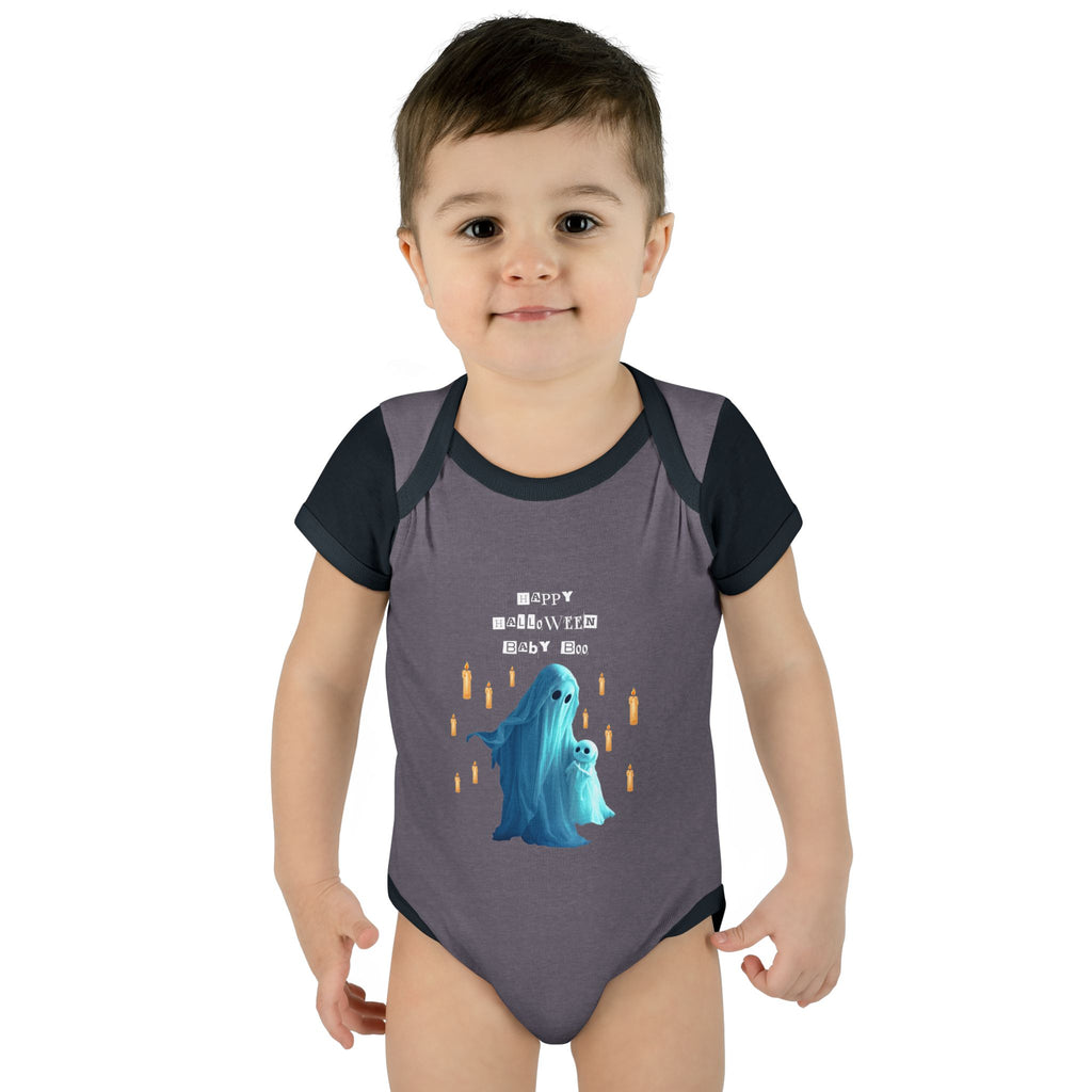 Cute Halloween Infant Bodysuit, Adorable Ghost Baby Onesie, Funny Baby Gift, Halloween Costume, Toddler Apparel