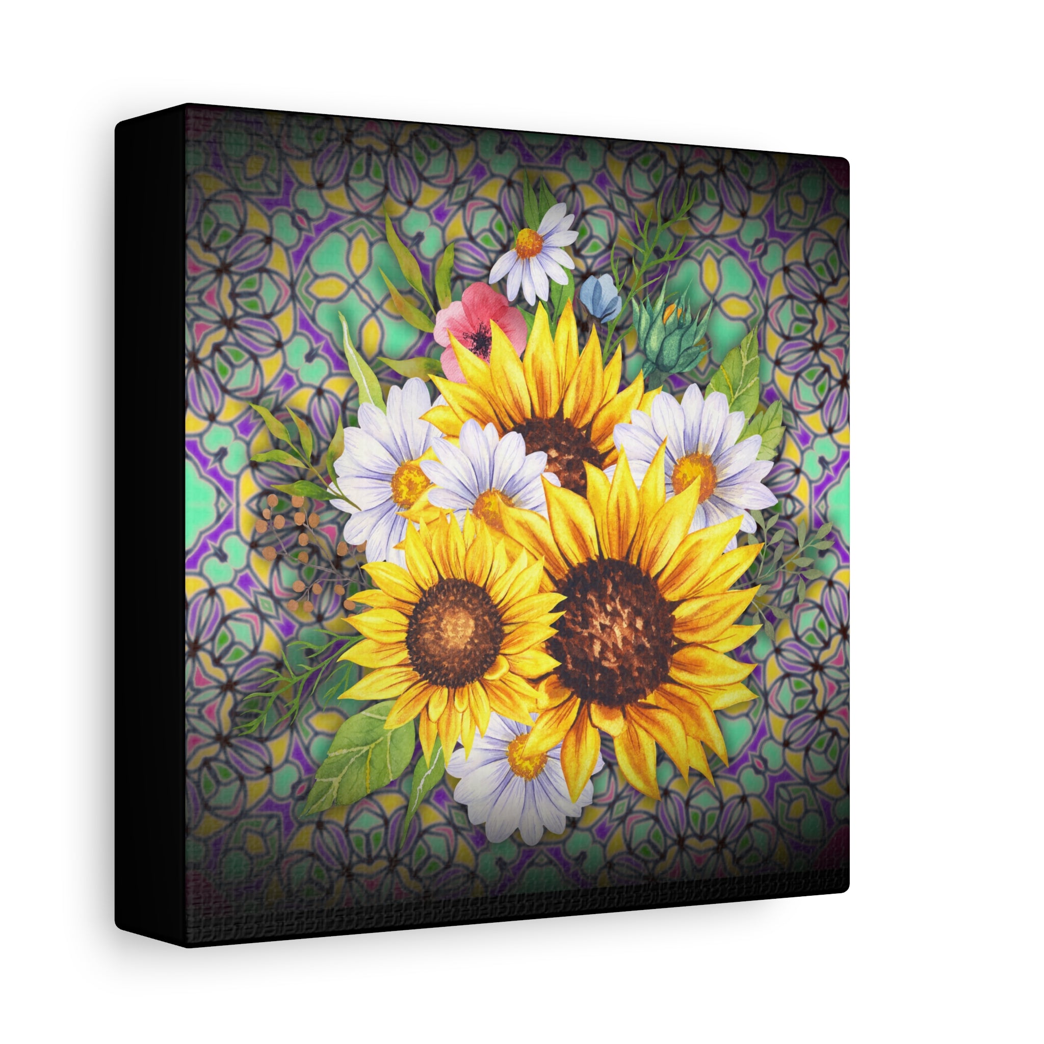 Floral Art Canvas Print, Wall Décor for Home, Gift for Flower Lovers, Botanical Wall Art, Sunflower Canvas