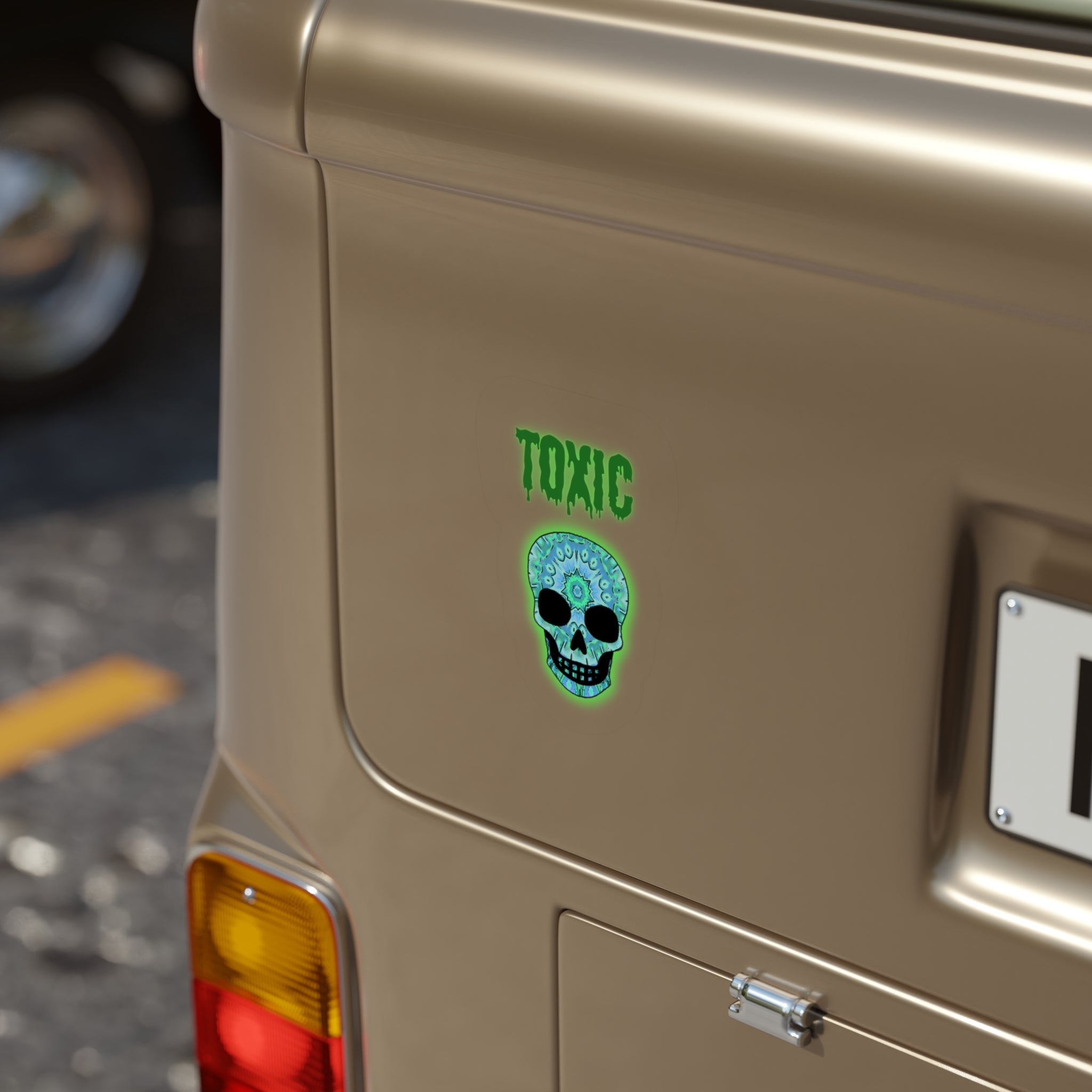 Stickers Toxic Skull Die-Cut