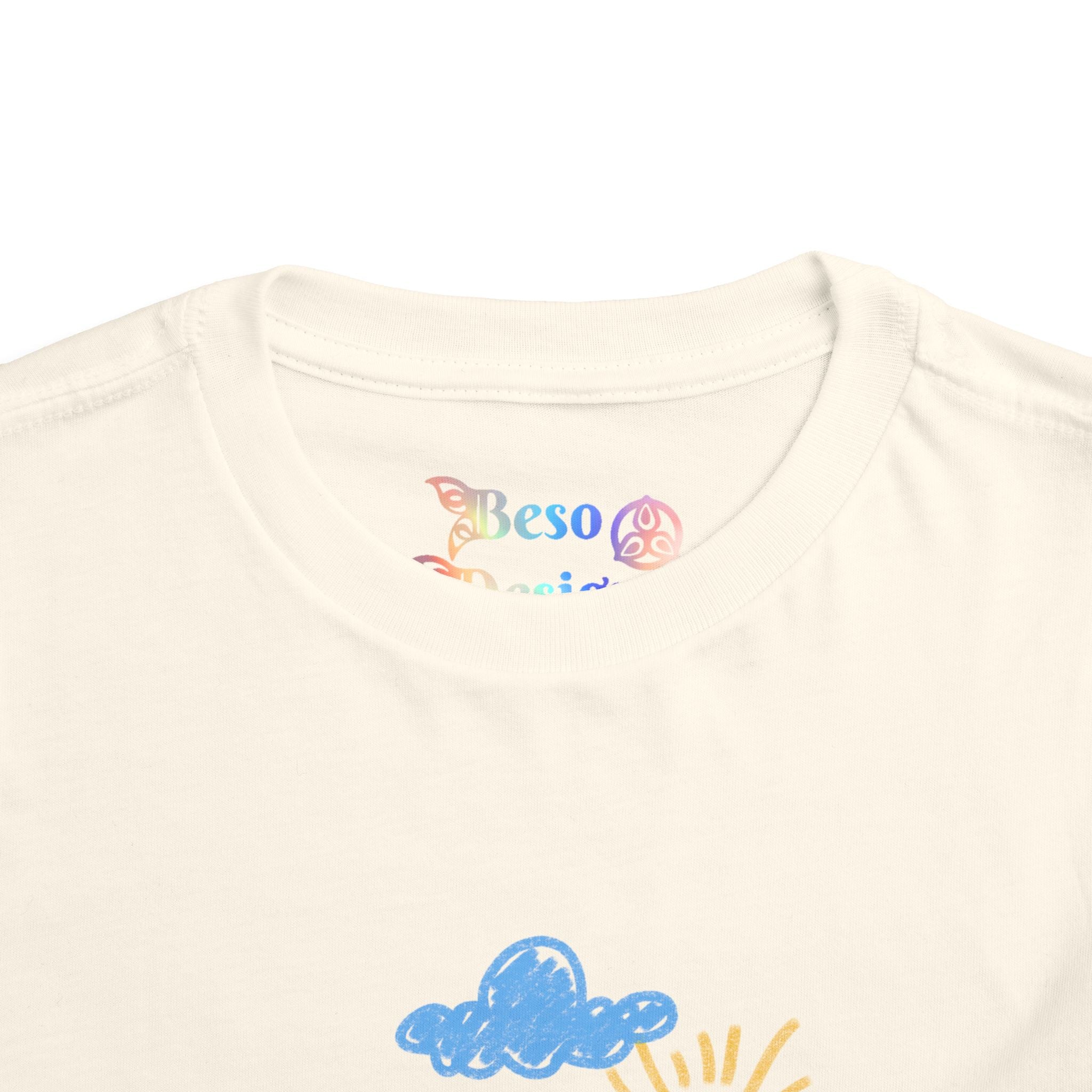 Toddler T-Shirt Cat Outside Crayon Drawing
