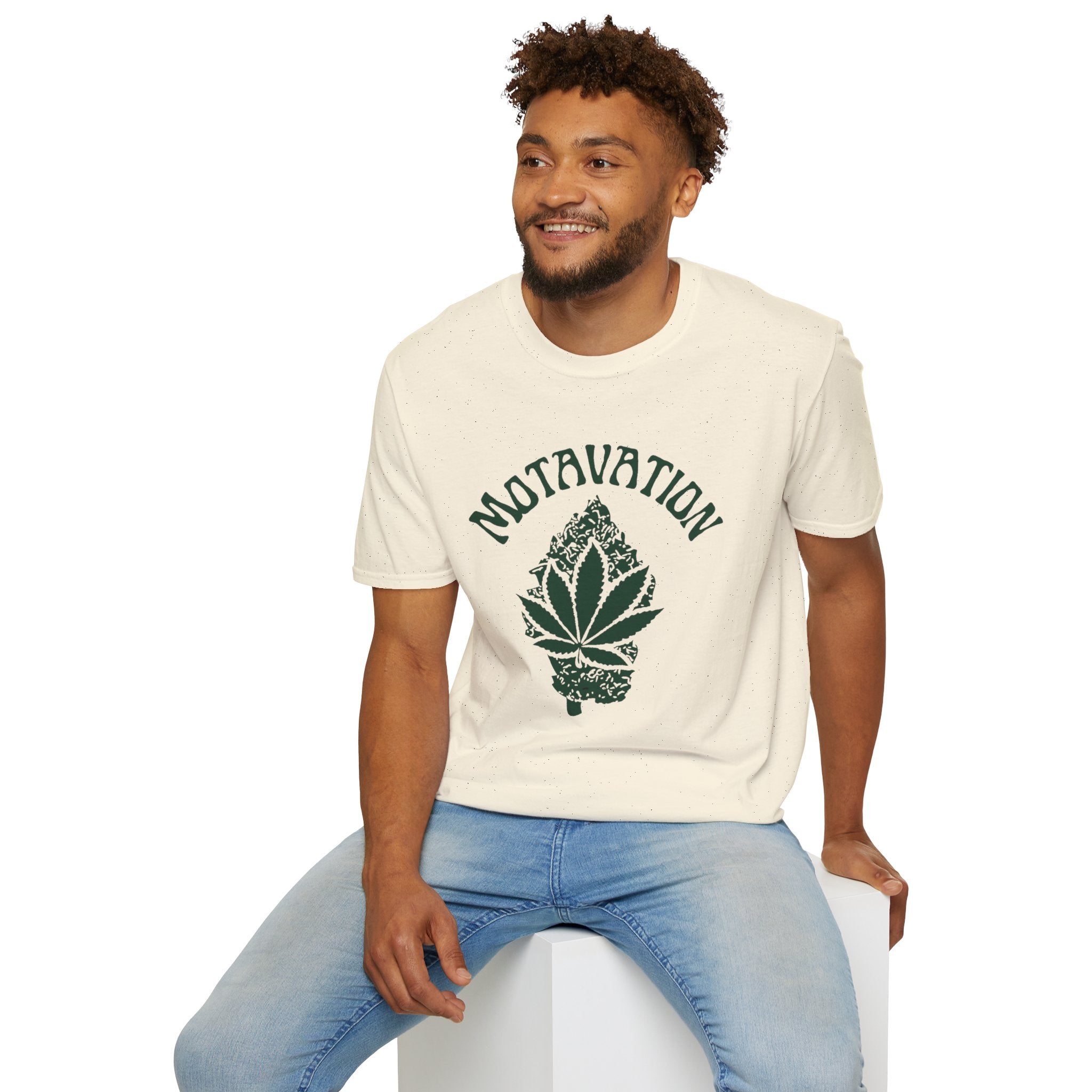 Marijuana Leaf and Bud Unisex T-Shirt - Motavation Design