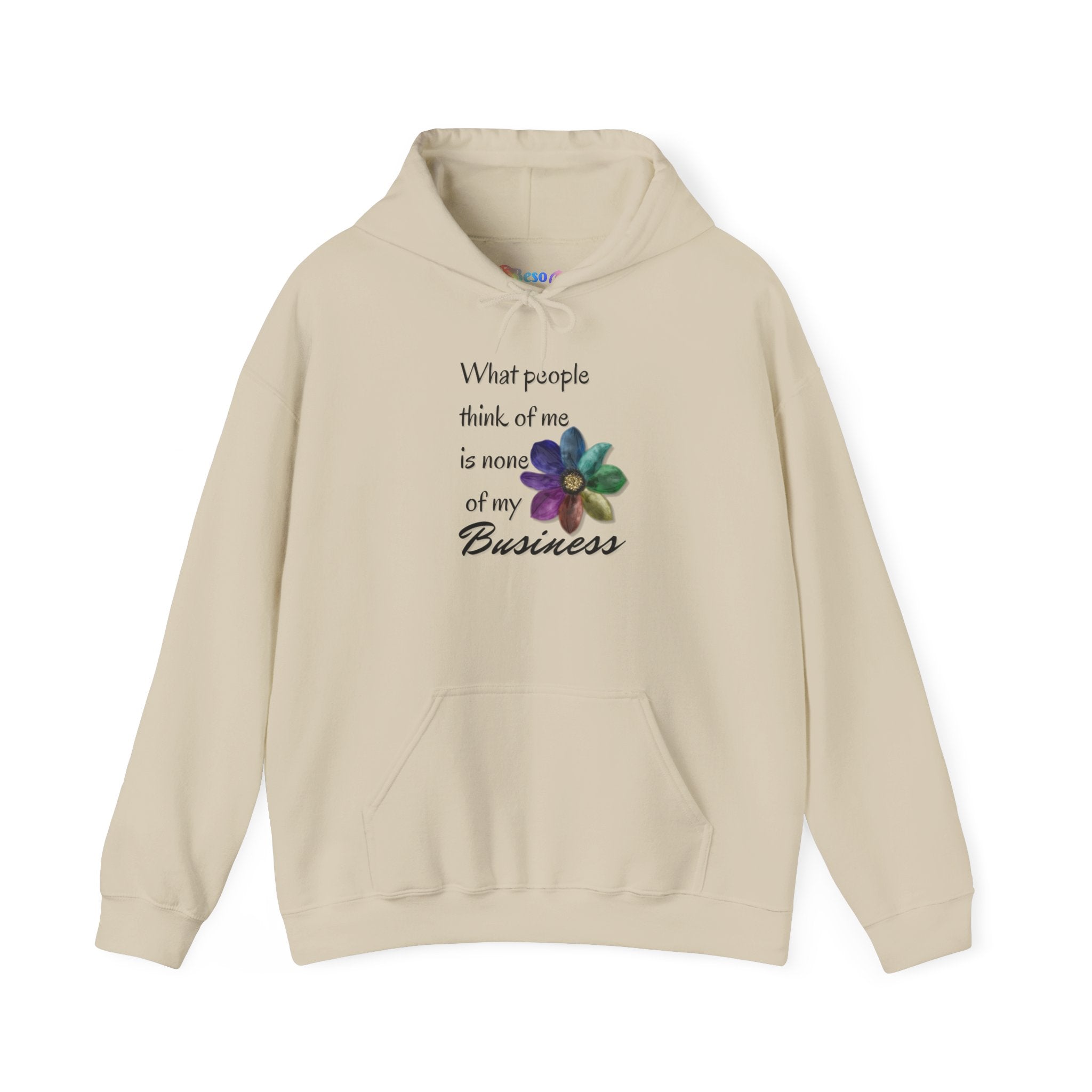 Hooded Sweatshirt - Rainbow Flower Design - Unisex Heavy Blend™