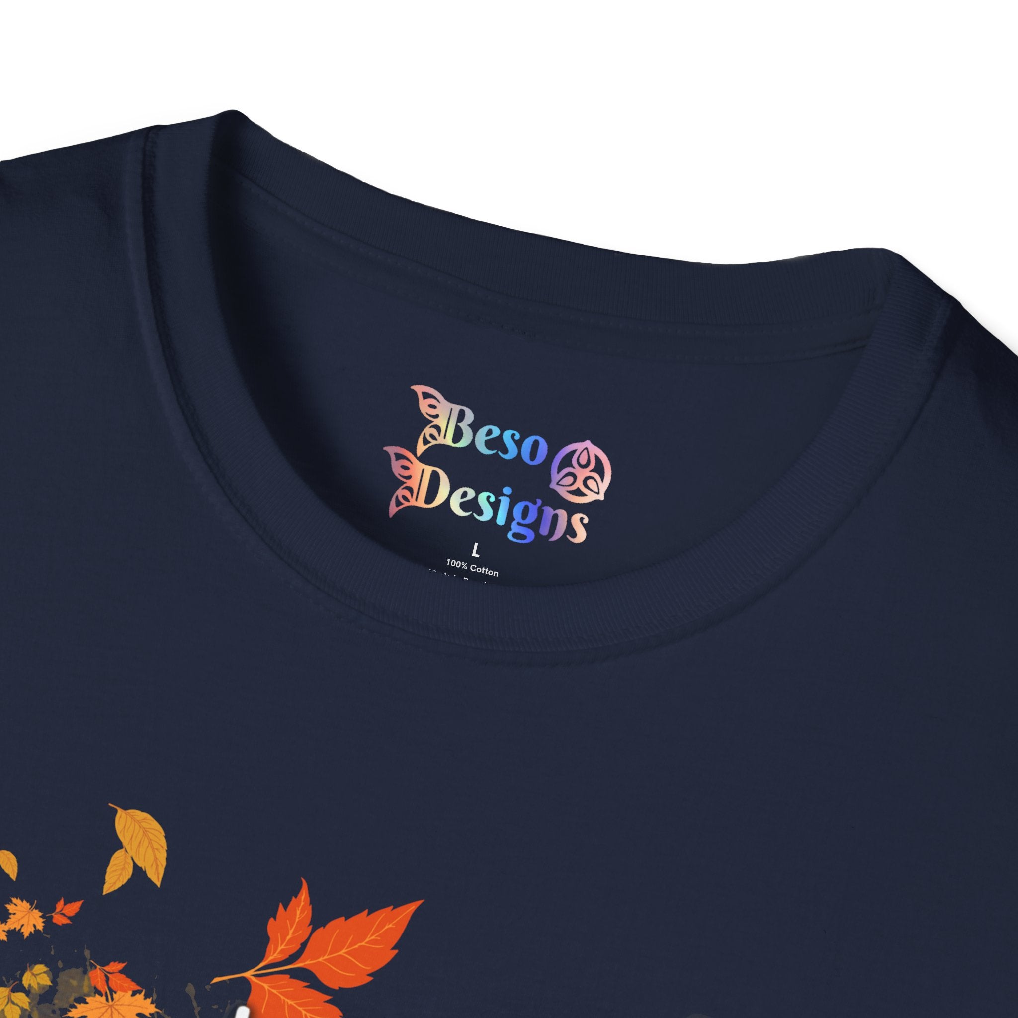 Autumn Vibes Unisex Softstyle T-Shirt, Fall Shirt, Pumpkin Tee, Seasonal Apparel, Comfortable Casual Wear, Perfect for Autumn Celebrations