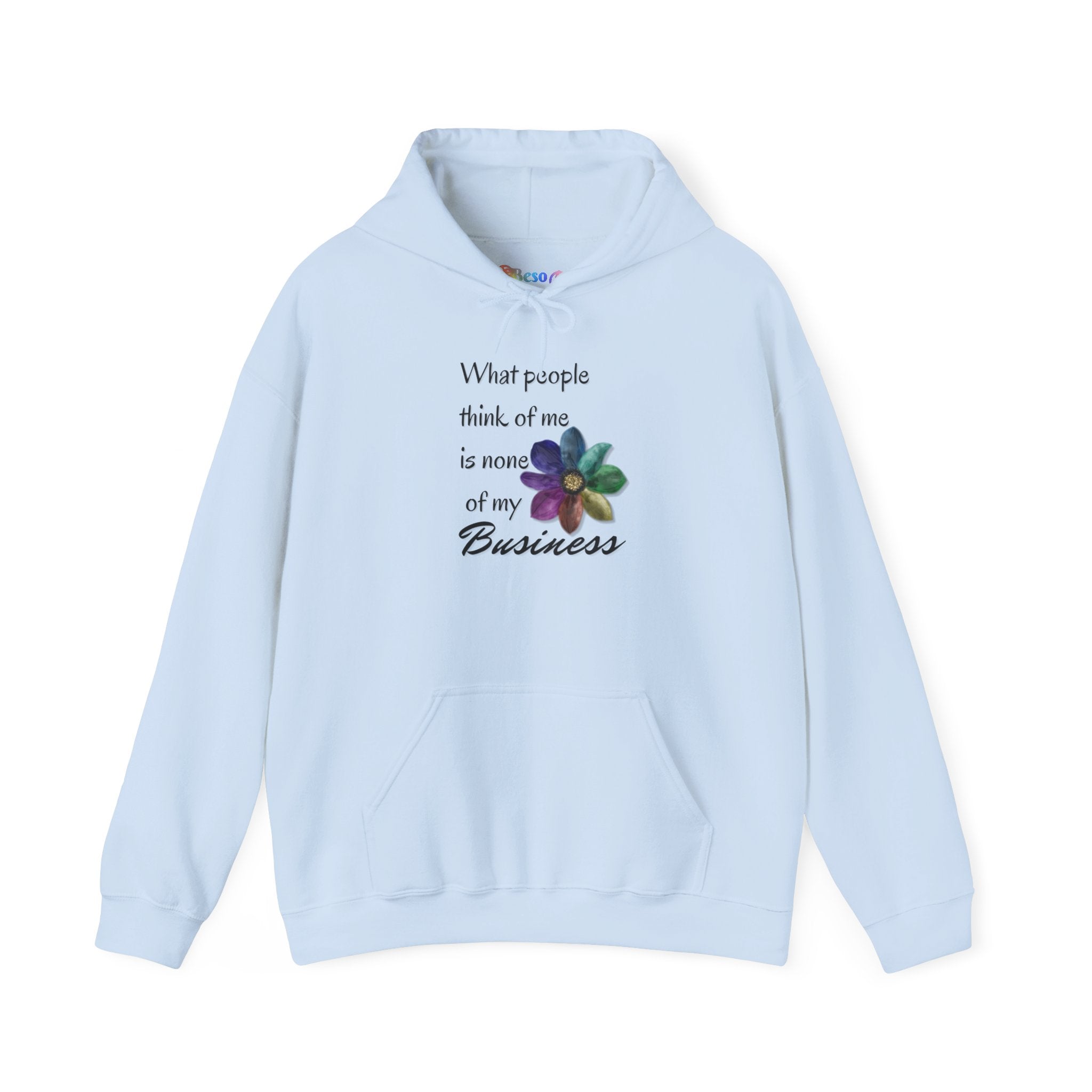 Hooded Sweatshirt - Rainbow Flower Design - Unisex Heavy Blend™