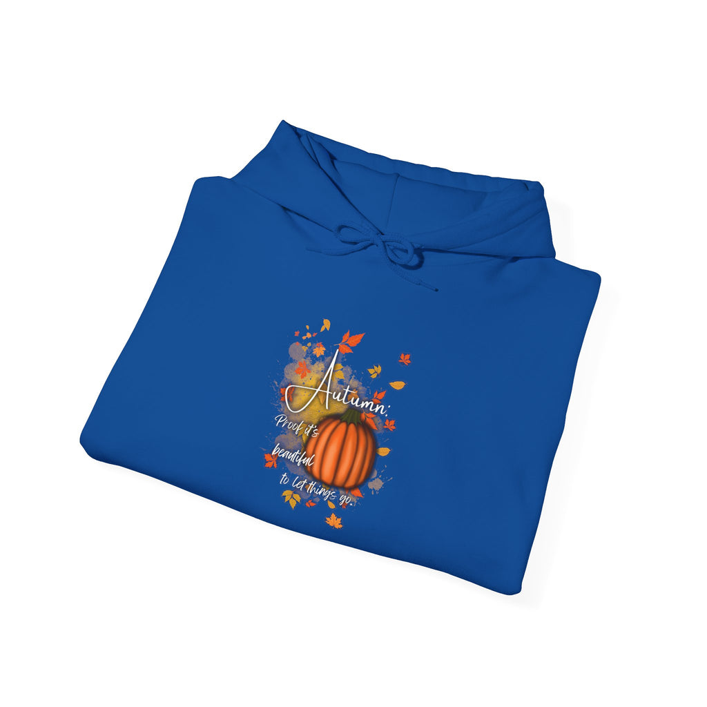 Autumn Pumpkin Sweatshirt - Cozy Fall Hoodie, Unisex Hooded Sweatshirt, Perfect for Halloween, Thanksgiving, Gift for Him and Her