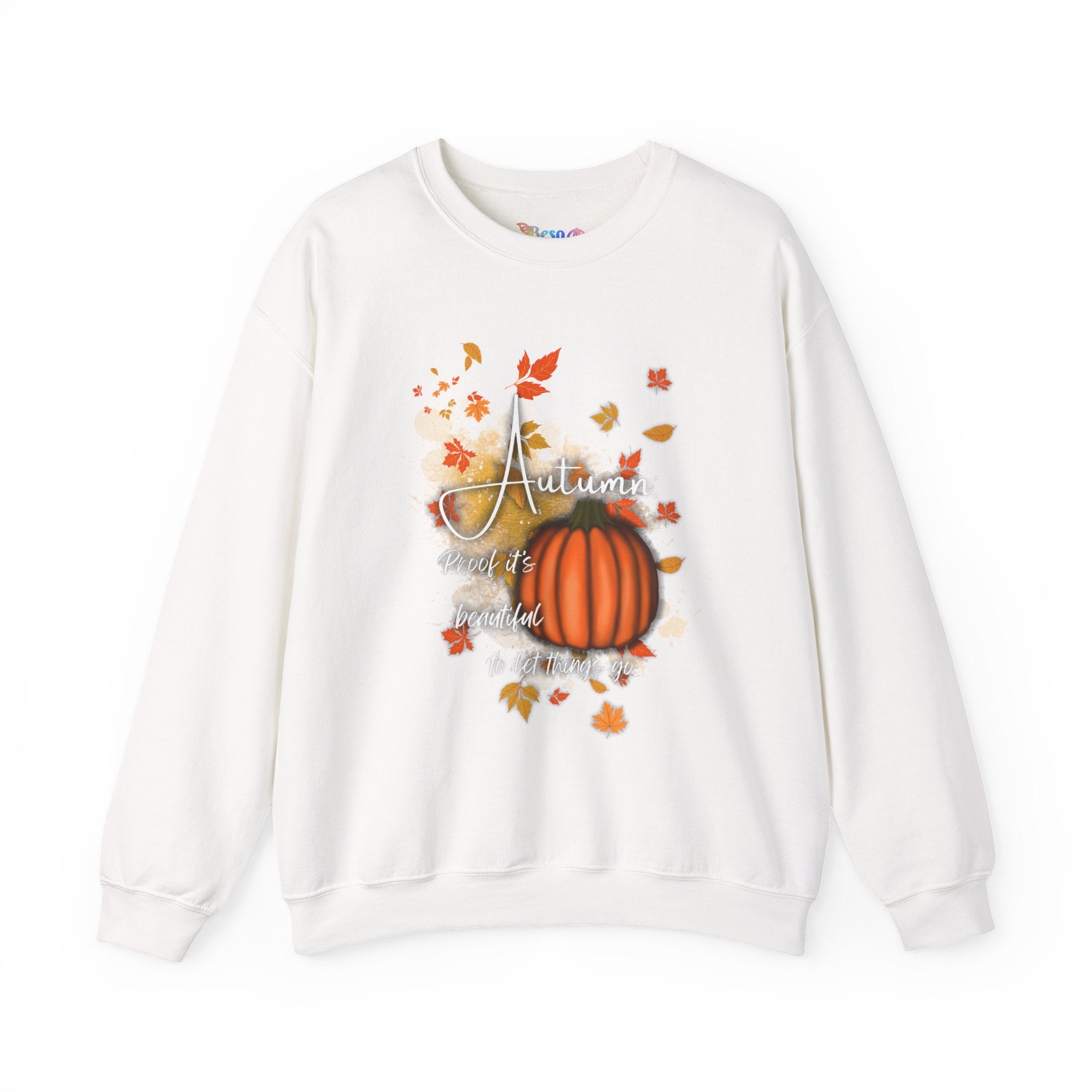 Autumn Vibes Crewneck Sweatshirt - Fall Fashion, Pumpkin Sweatshirt, Cozy Sweater for Thanksgiving, Seasonal Apparel, Autumn Gift