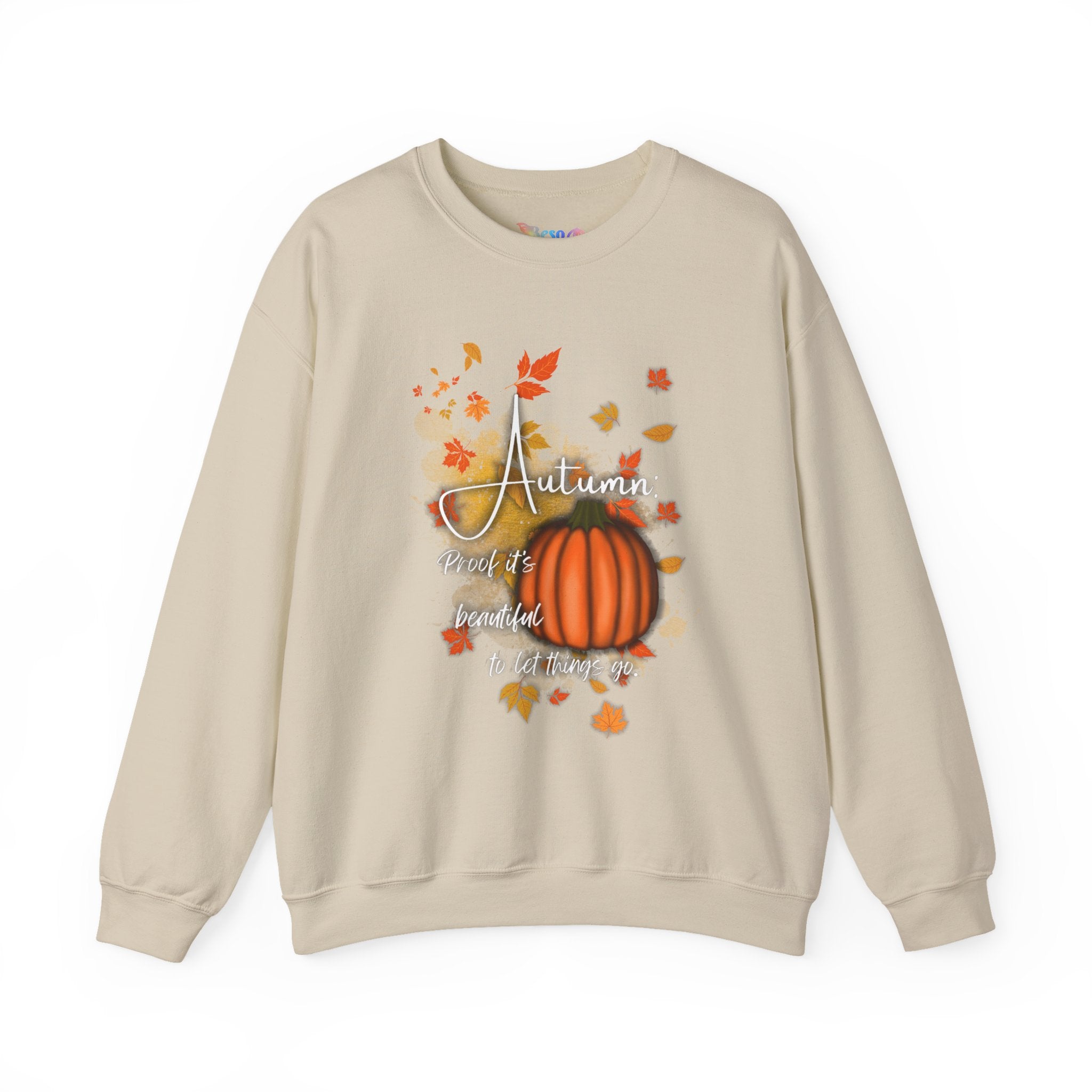 Autumn Vibes Crewneck Sweatshirt - Fall Fashion, Pumpkin Sweatshirt, Cozy Sweater for Thanksgiving, Seasonal Apparel, Autumn Gift