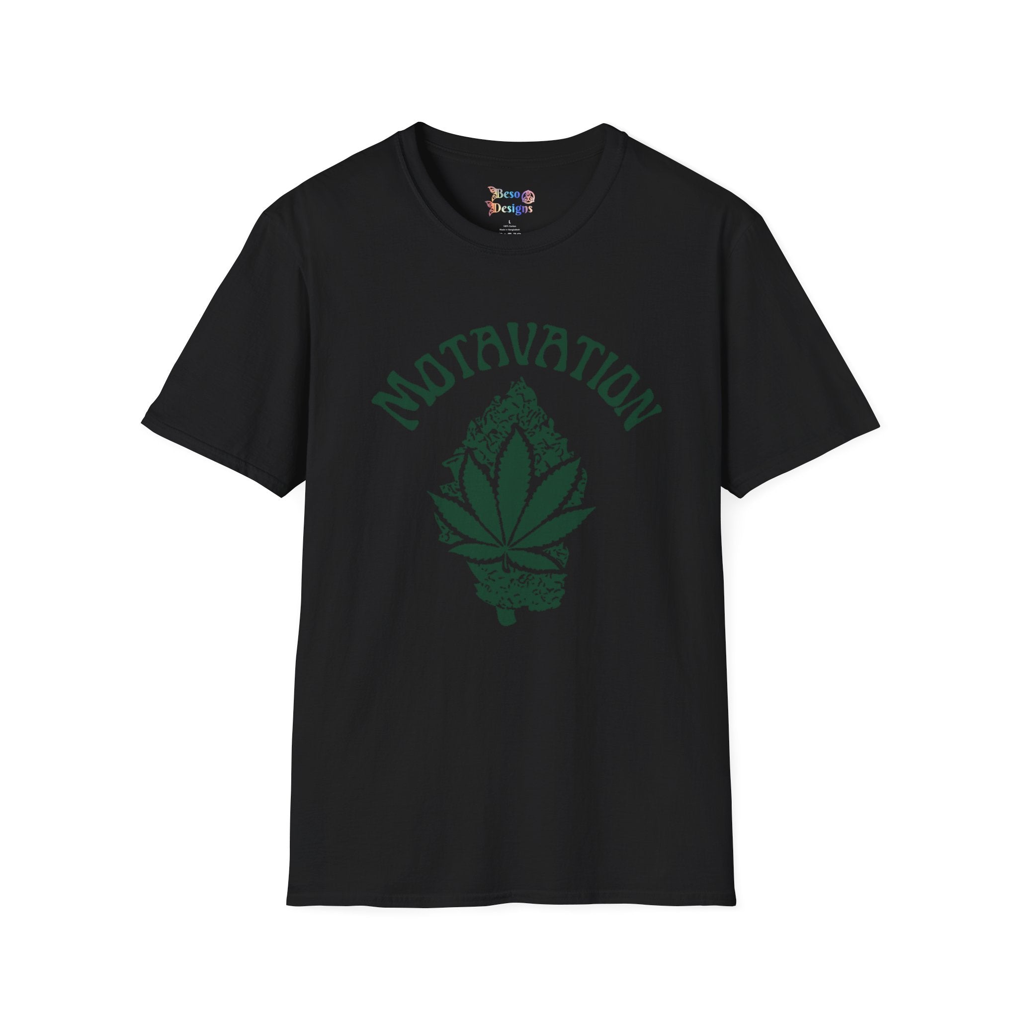 Marijuana Leaf and Bud Unisex T-Shirt - Motavation Design