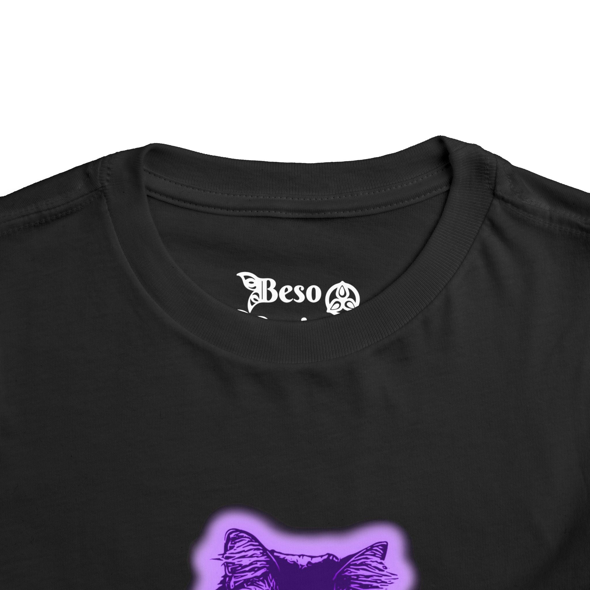 Purple Cat Toddler Tee, Cute Kids Shirt, Gift for Cat Lovers, Birthday Gift, Playtime Apparel, Fun Animal Tee