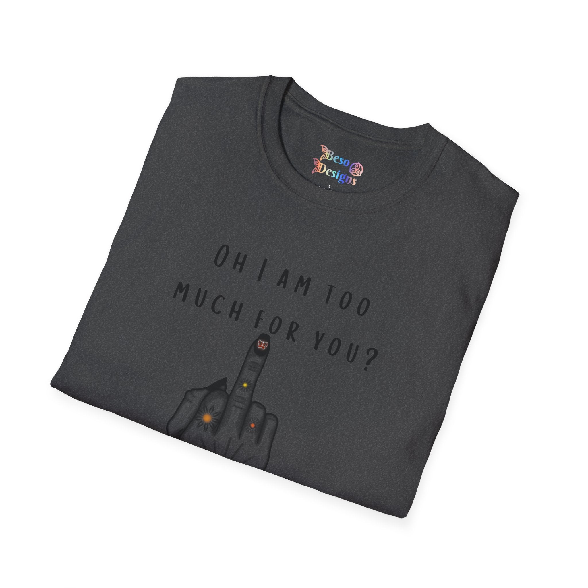 Graphic T-Shirt Middle Finger Tattoo Design