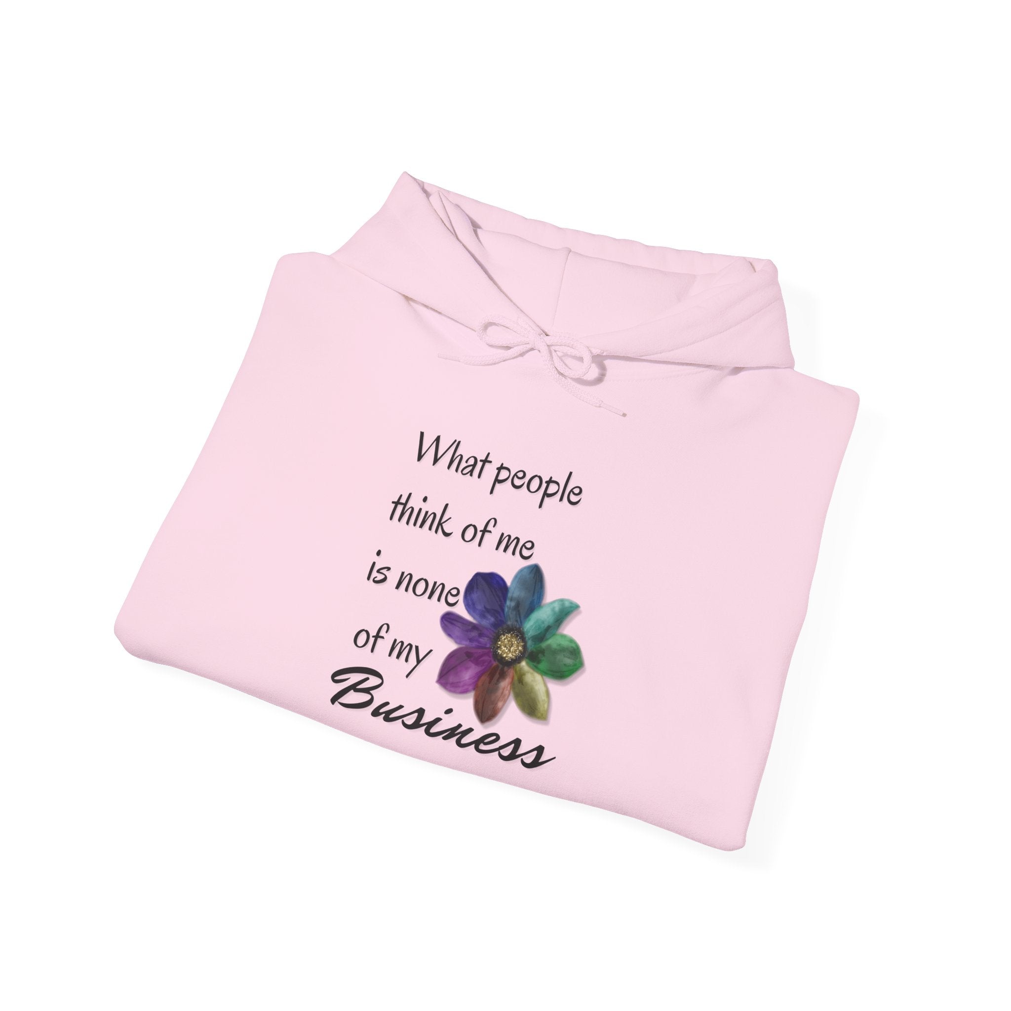 Hooded Sweatshirt - Rainbow Flower Design - Unisex Heavy Blend™