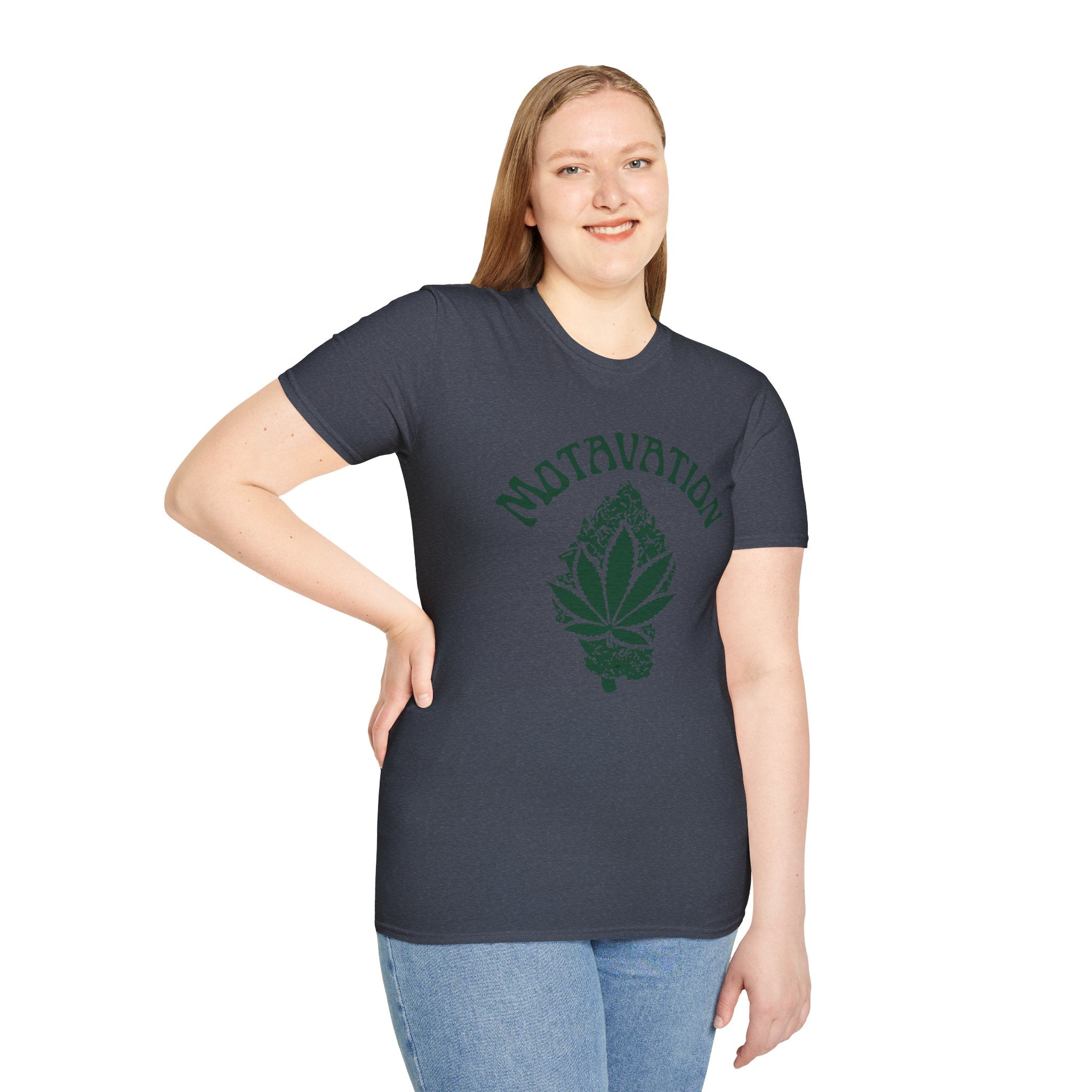 Marijuana Leaf and Bud Unisex T-Shirt - Motavation Design