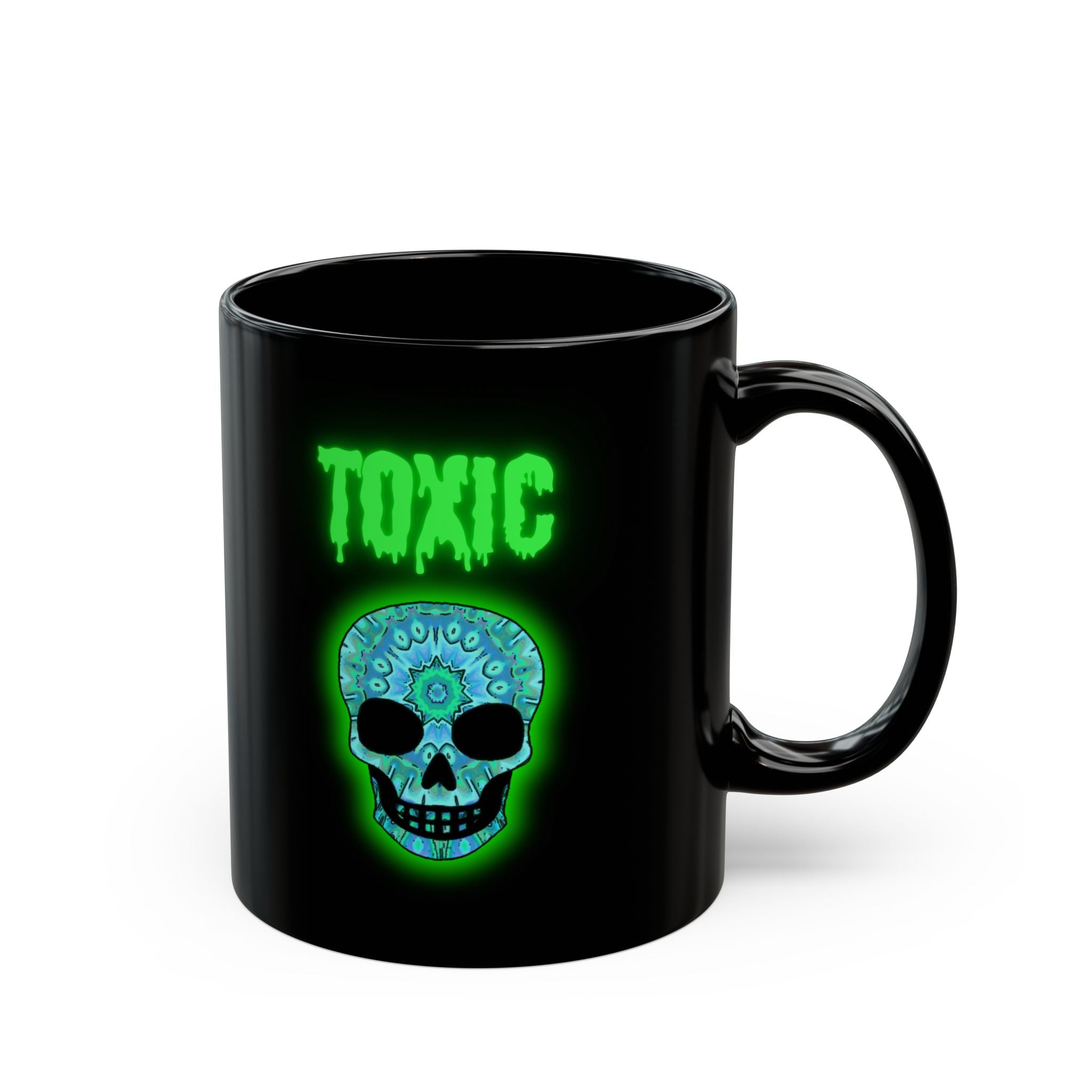 Toxic Skull Coffee Mug | Unique Gift for Halloween, Horror Lovers, Gothic Decor, Stunning Kitchen Accessory, Dark Vibes