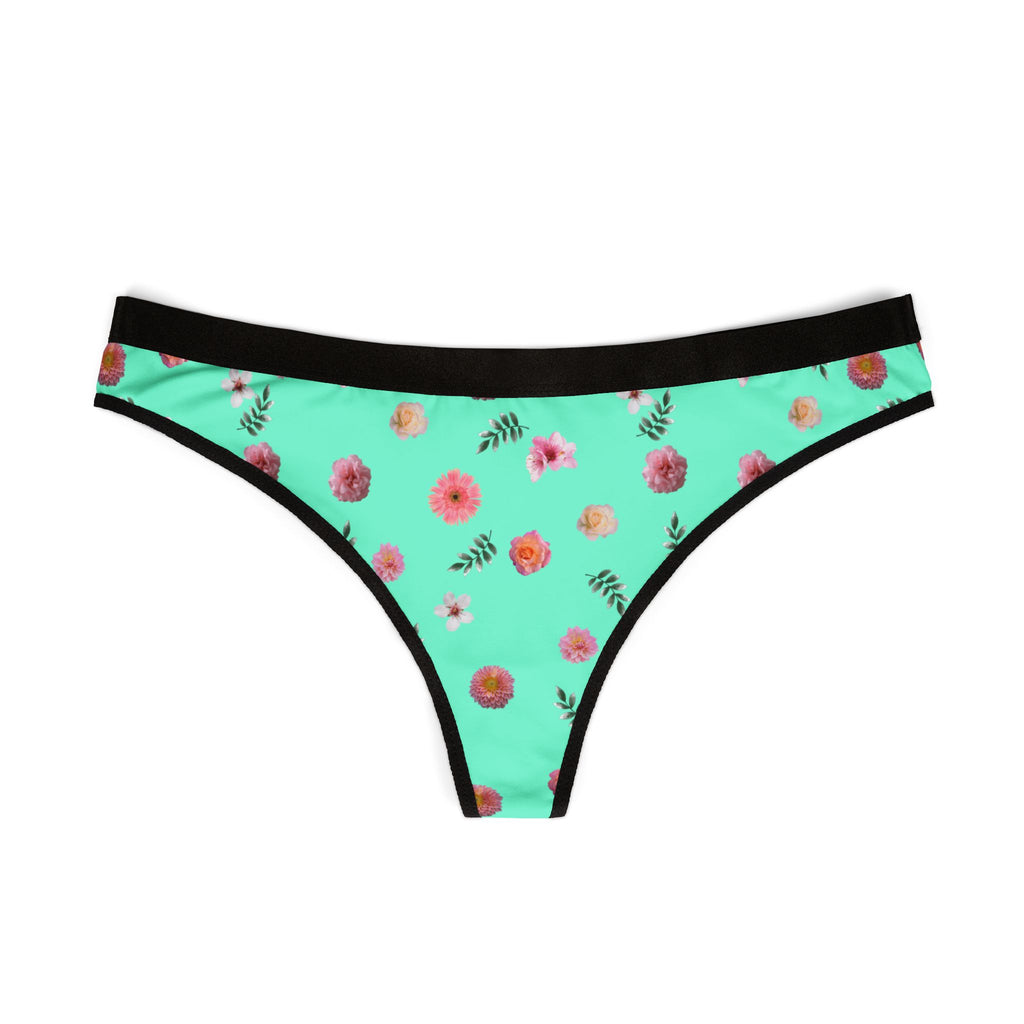 Floral Women's Thongs - Comfortable and Stylish Underwear, Floral Print Lace Undies, Cute Lingerie Gift, Everyday Essentials, Summer [...]