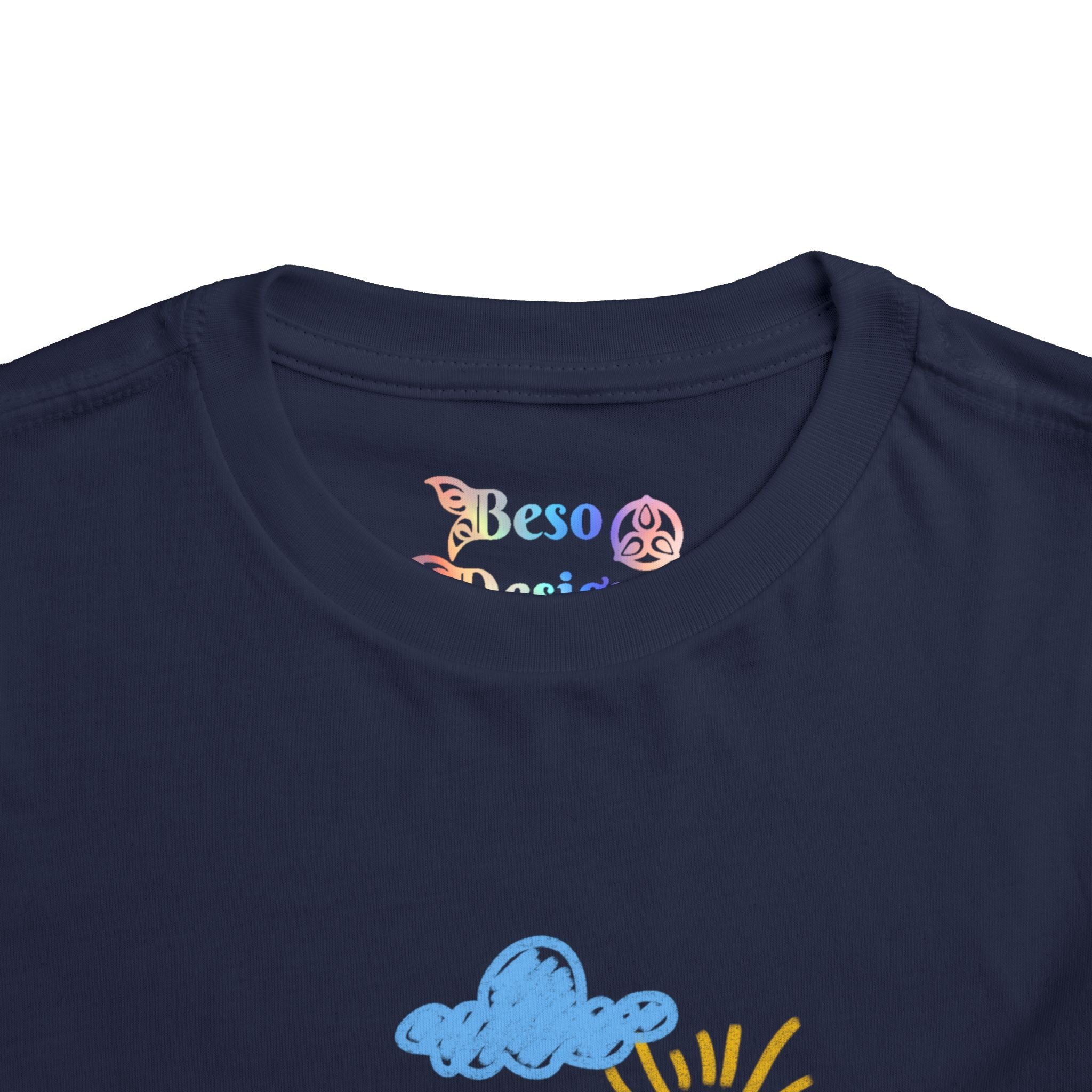 Toddler T-Shirt Cat Outside Crayon Drawing