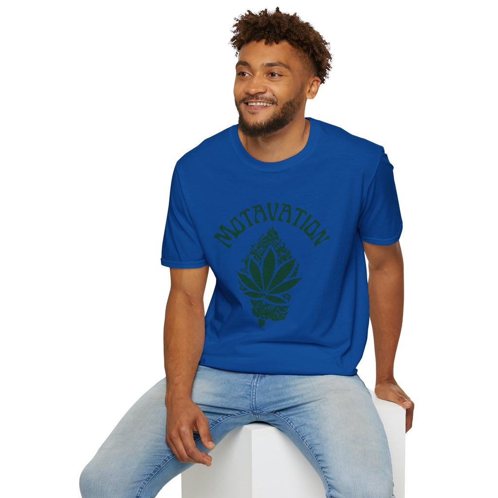 Marijuana Leaf and Bud Unisex T-Shirt - Motavation Design
