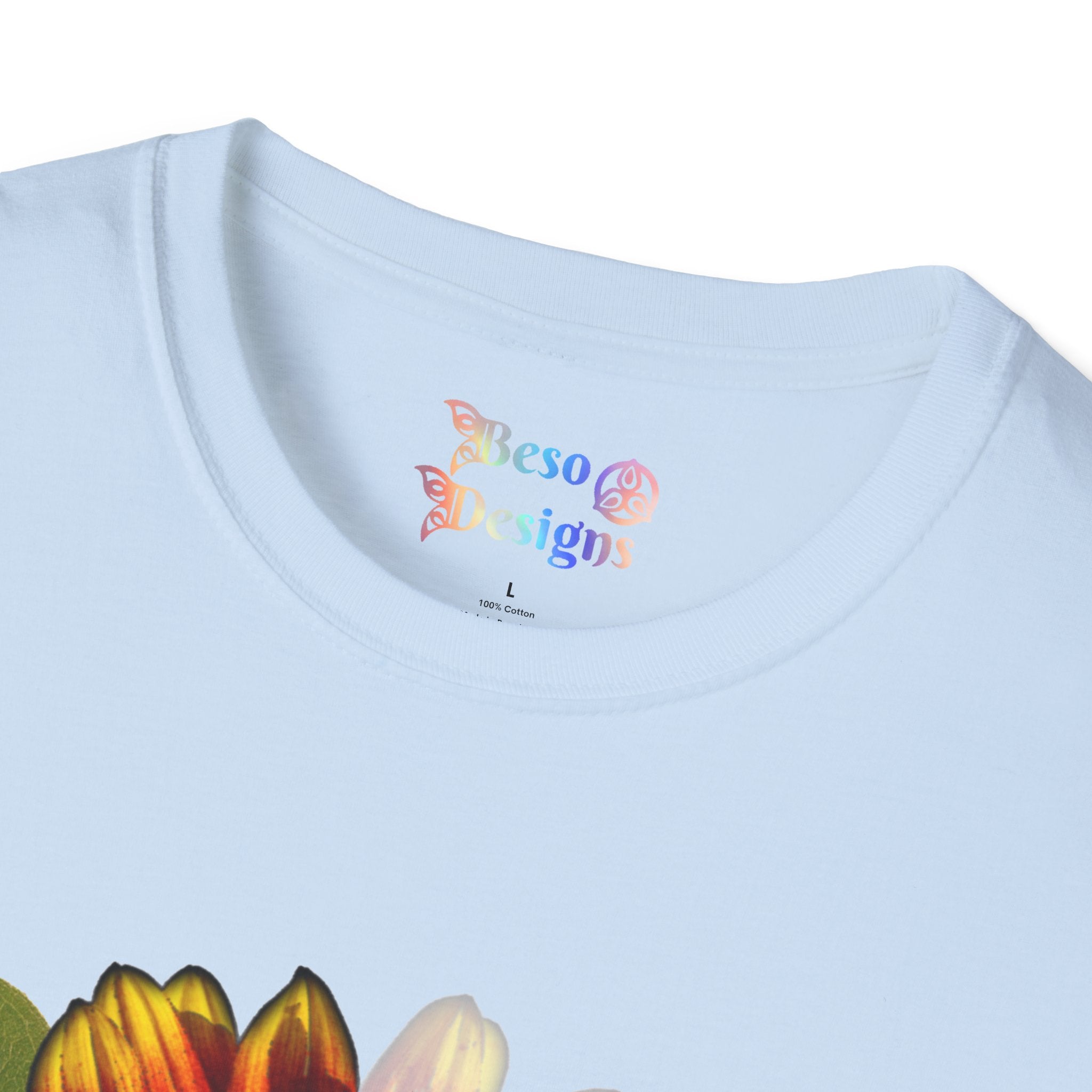 Sunflower Unisex T-Shirt - 'Why be a rose' Design