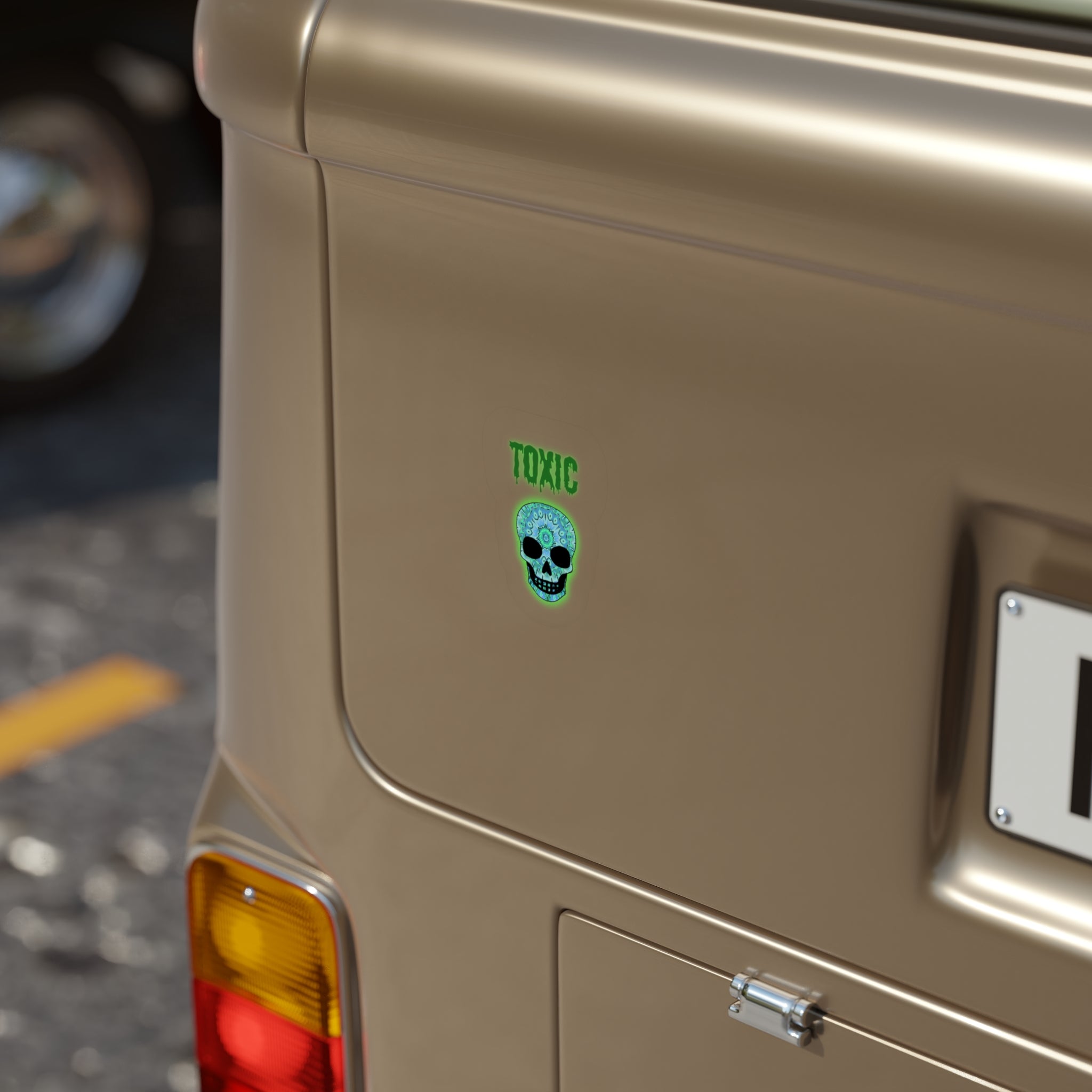 Stickers Toxic Skull Die-Cut
