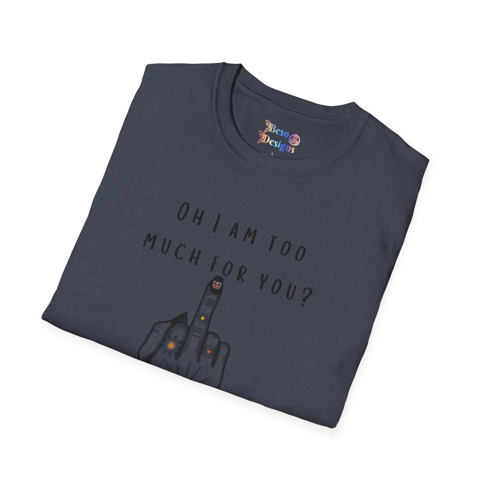 Graphic T-Shirt Middle Finger Tattoo Design
