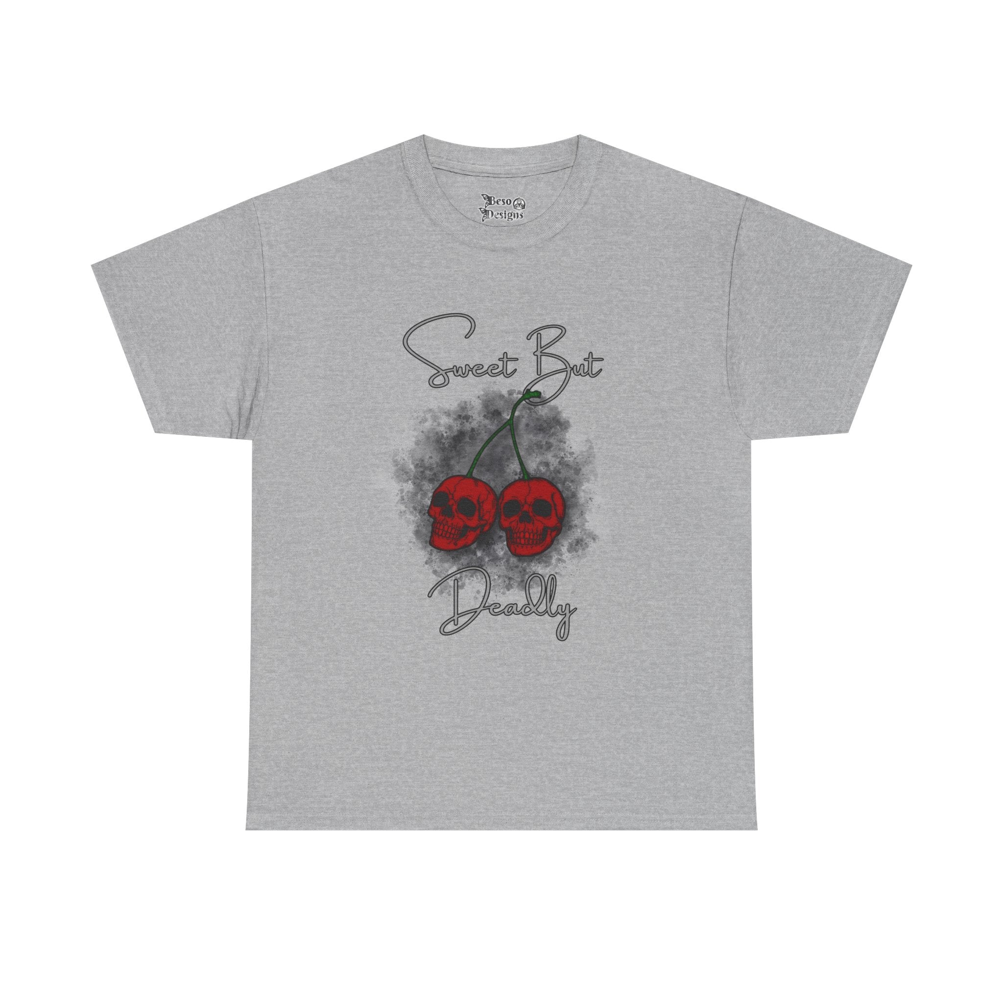 Skull Cherries Tee — "sweet but deadly" Graphic T-Shirt