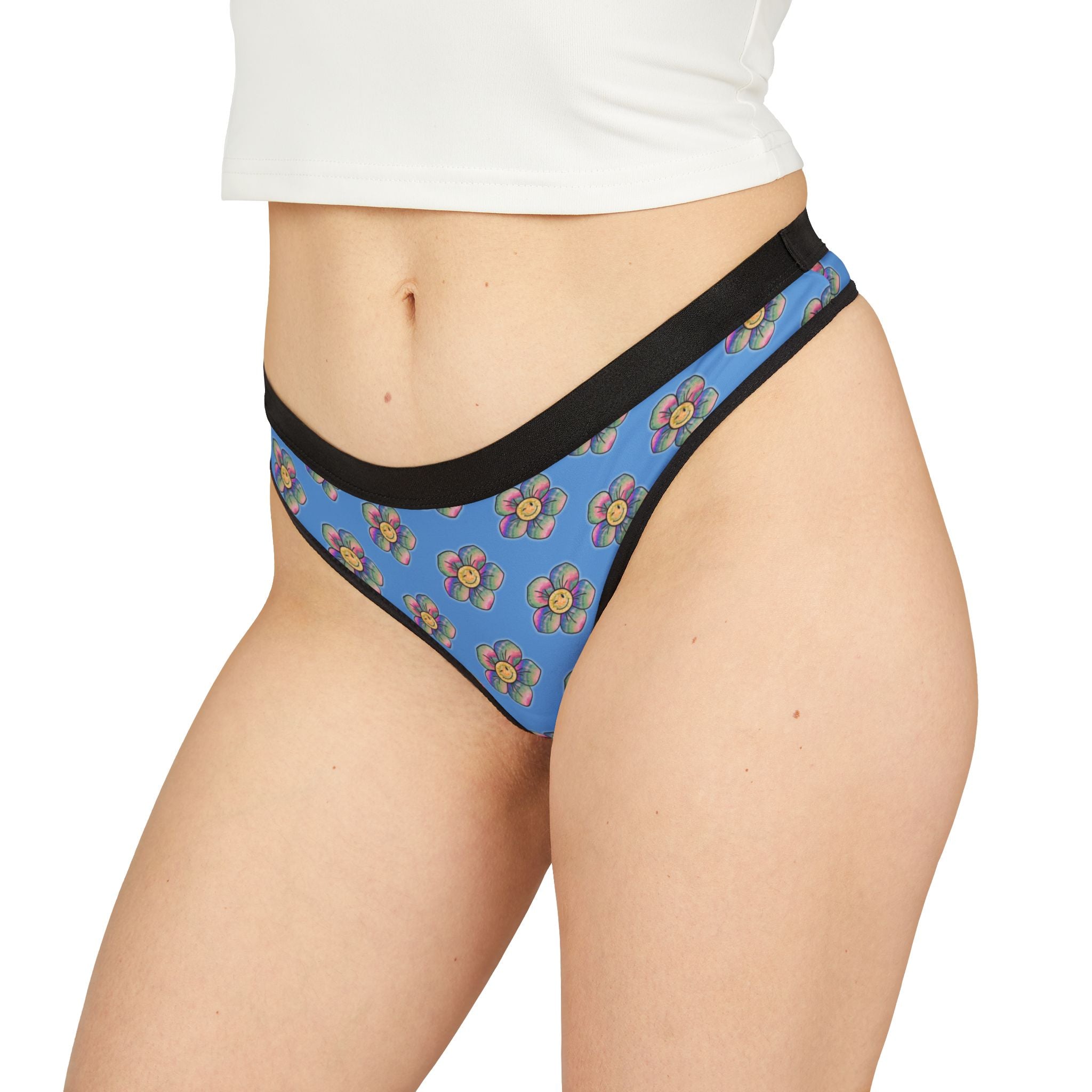 Floral Women's Thongs | Comfortable Lingerie, Gift for Her, Everyday Wear, Vacation Essentials, Spring Fashion