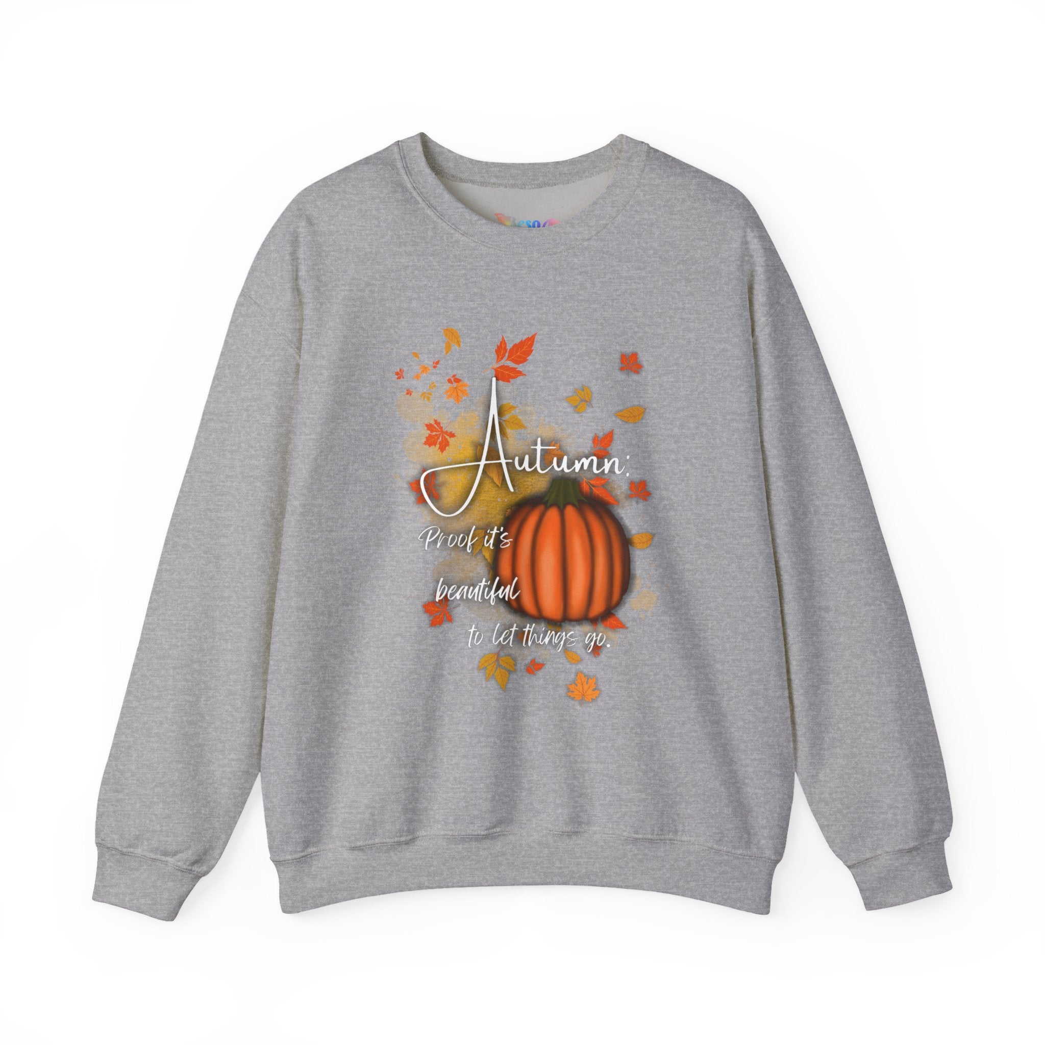Autumn Vibes Crewneck Sweatshirt - Fall Fashion, Pumpkin Sweatshirt, Cozy Sweater for Thanksgiving, Seasonal Apparel, Autumn Gift