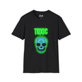 Toxic Skull Graphic Tee, Unisex Softstyle T-Shirt, Halloween Apparel, Edgy Streetwear, Gift for Him or Her