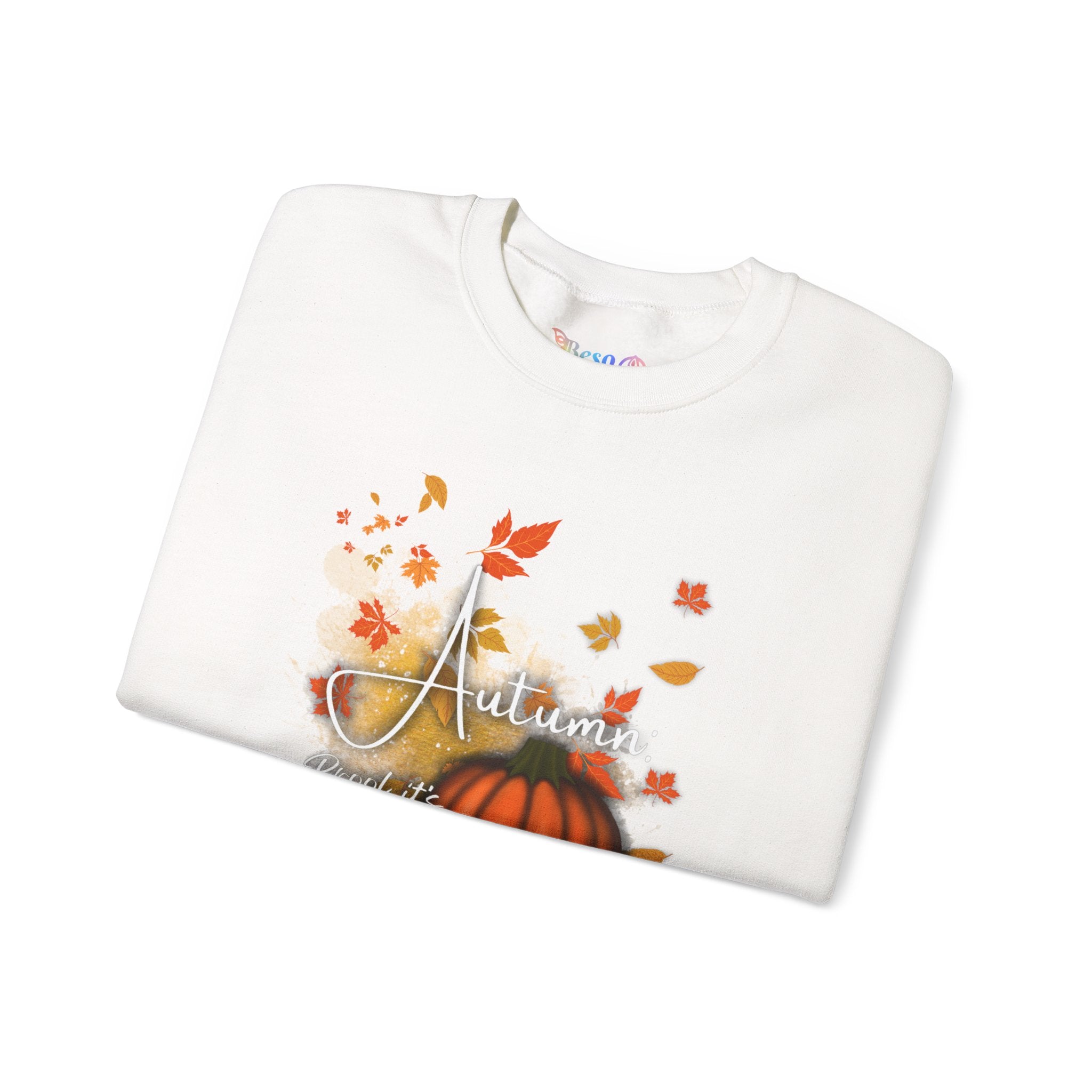 Autumn Vibes Crewneck Sweatshirt - Fall Fashion, Pumpkin Sweatshirt, Cozy Sweater for Thanksgiving, Seasonal Apparel, Autumn Gift