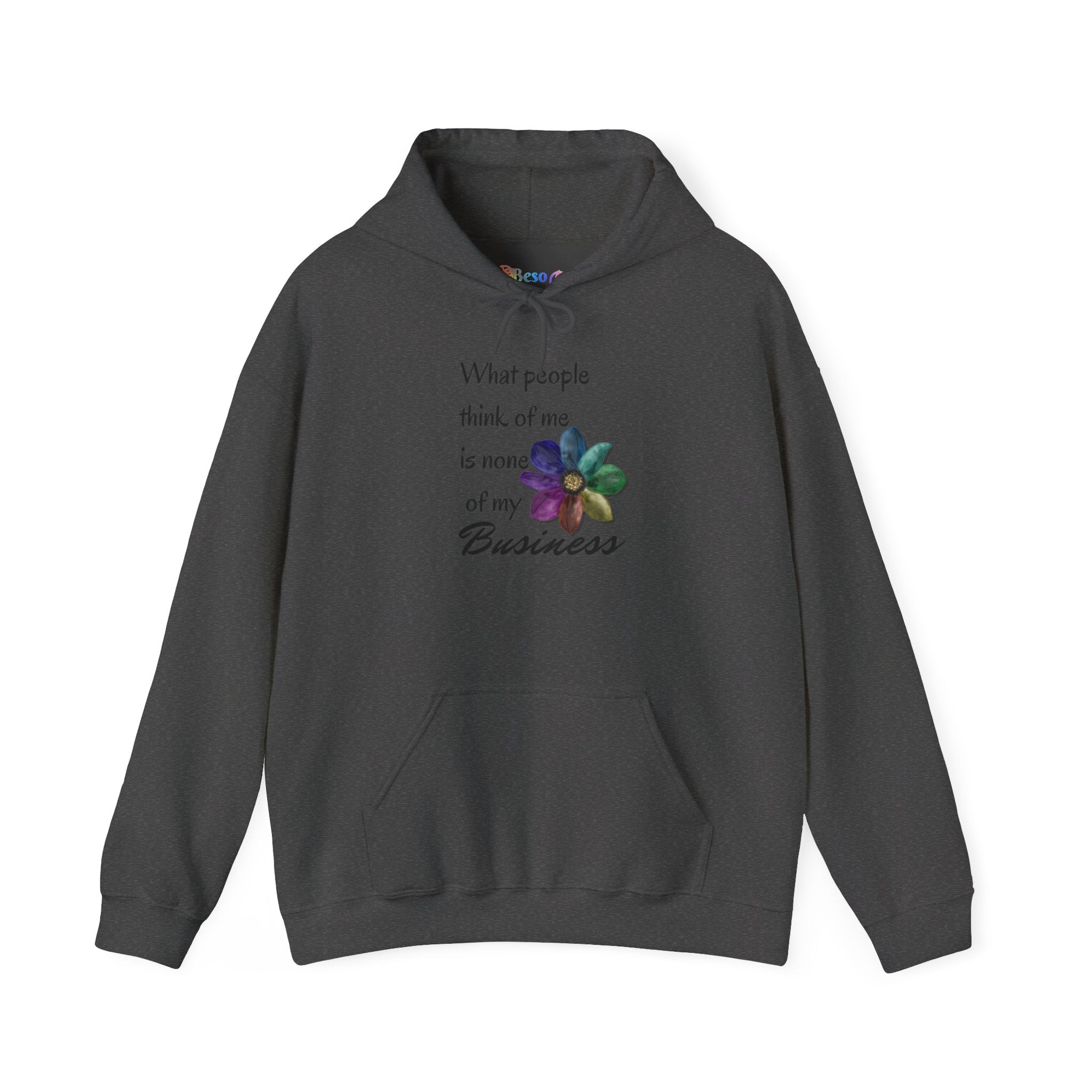 Hooded Sweatshirt - Rainbow Flower Design - Unisex Heavy Blend™