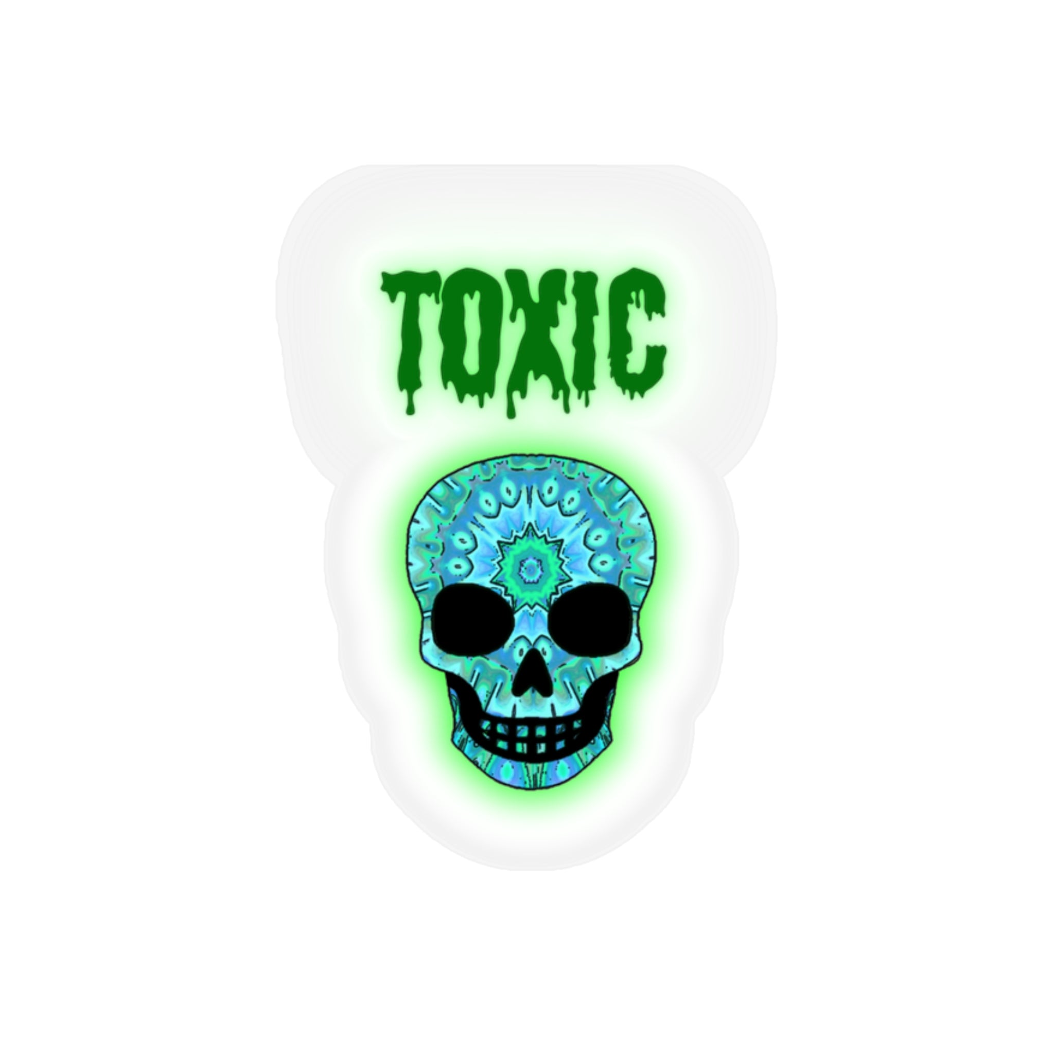 Stickers Toxic Skull Die-Cut