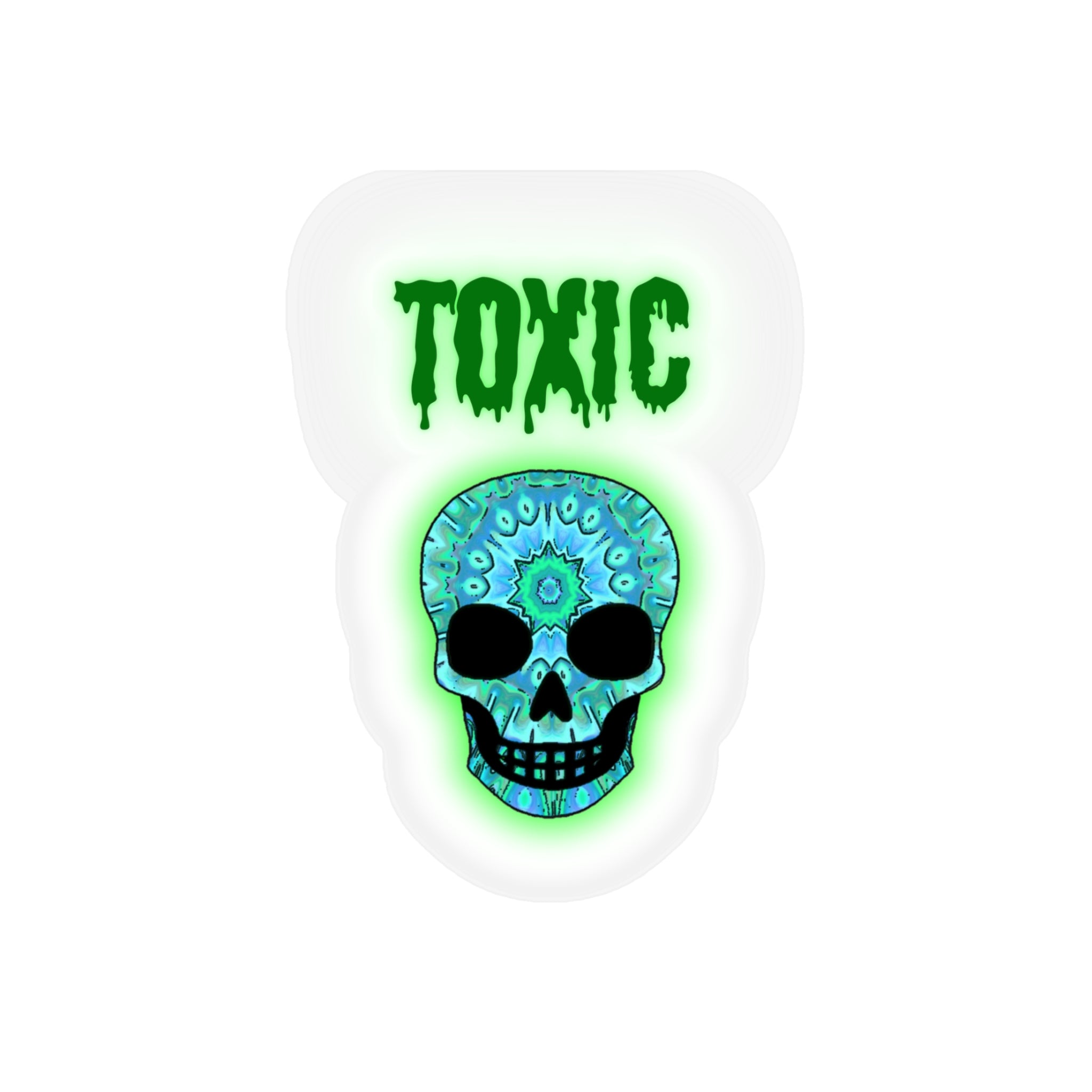 Stickers Toxic Skull Die-Cut