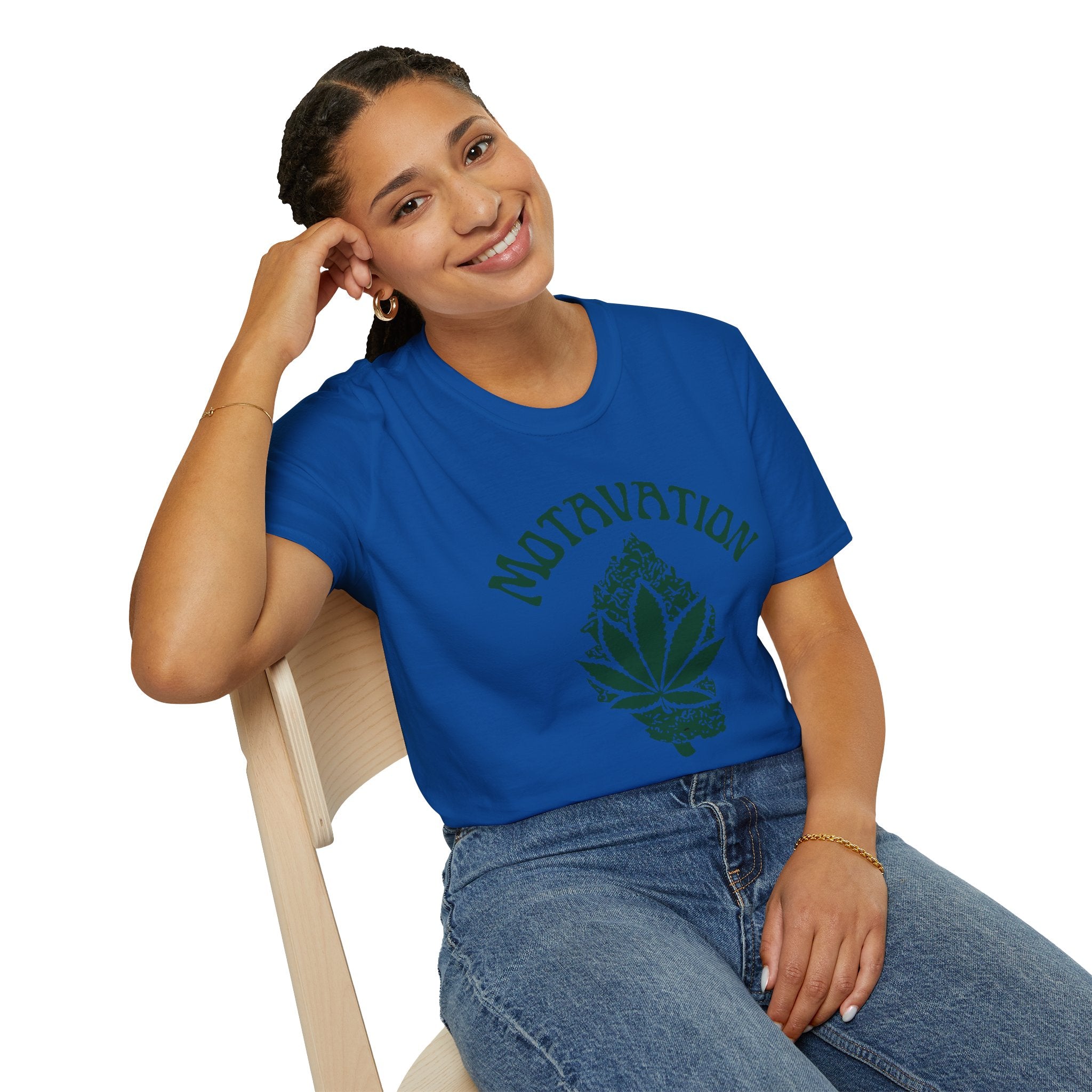 Marijuana Leaf and Bud Unisex T-Shirt - Motavation Design