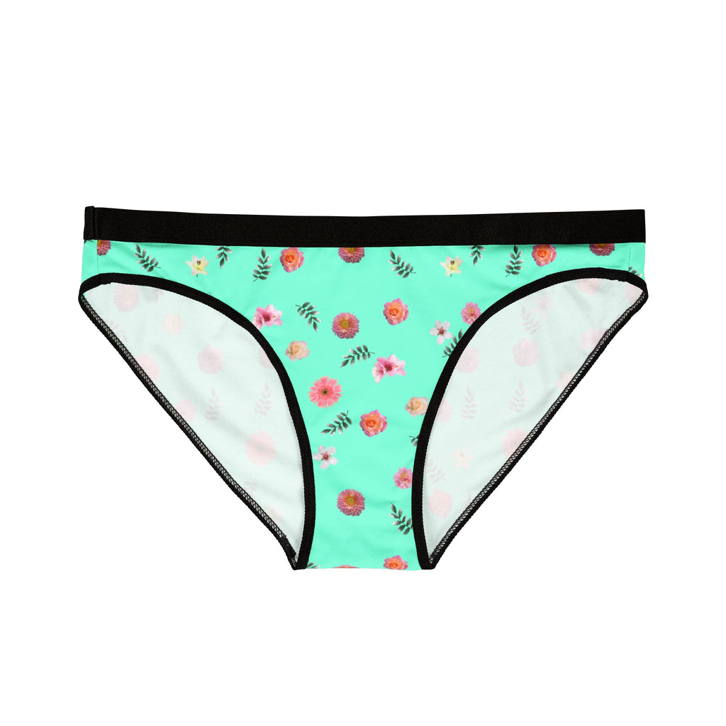 Floral Women's Underwear, Comfortable Briefs, All-Over Print Intimates, Cute Lingerie, Everyday Wear, Gift for Her