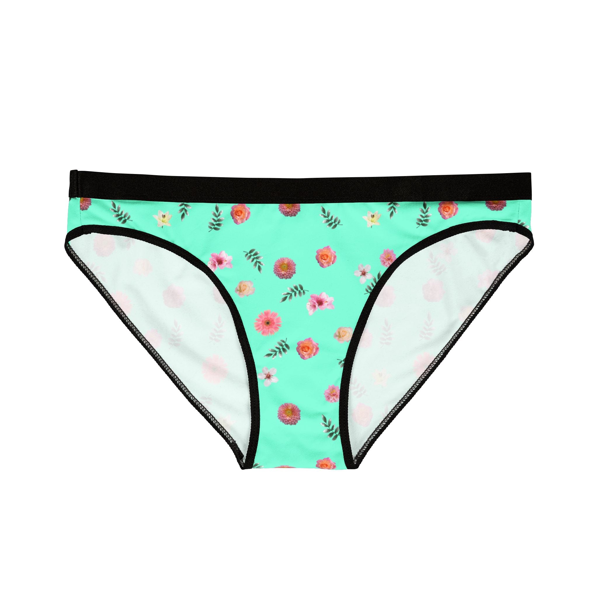 Floral Women's Underwear, Comfortable Briefs, All-Over Print Intimates, Cute Lingerie, Everyday Wear, Gift for Her