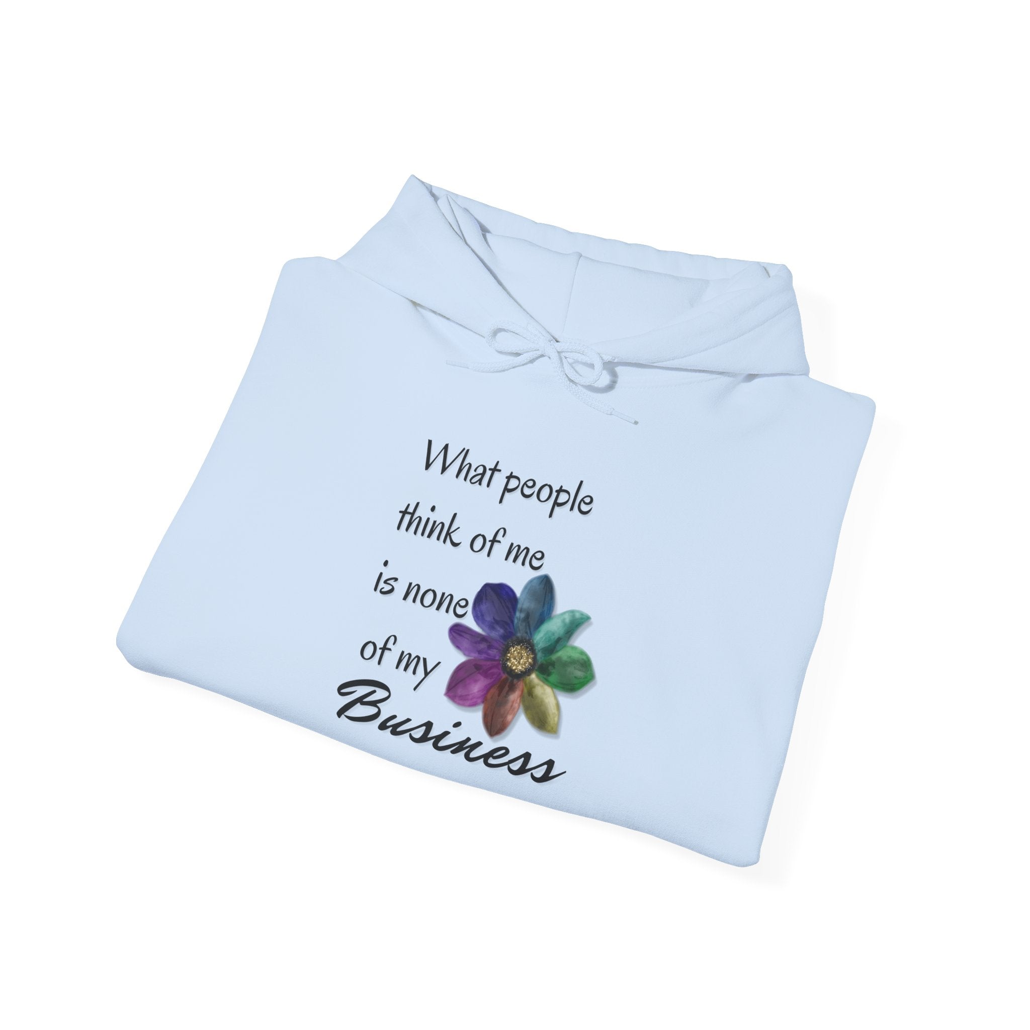 Hooded Sweatshirt - Rainbow Flower Design - Unisex Heavy Blend™