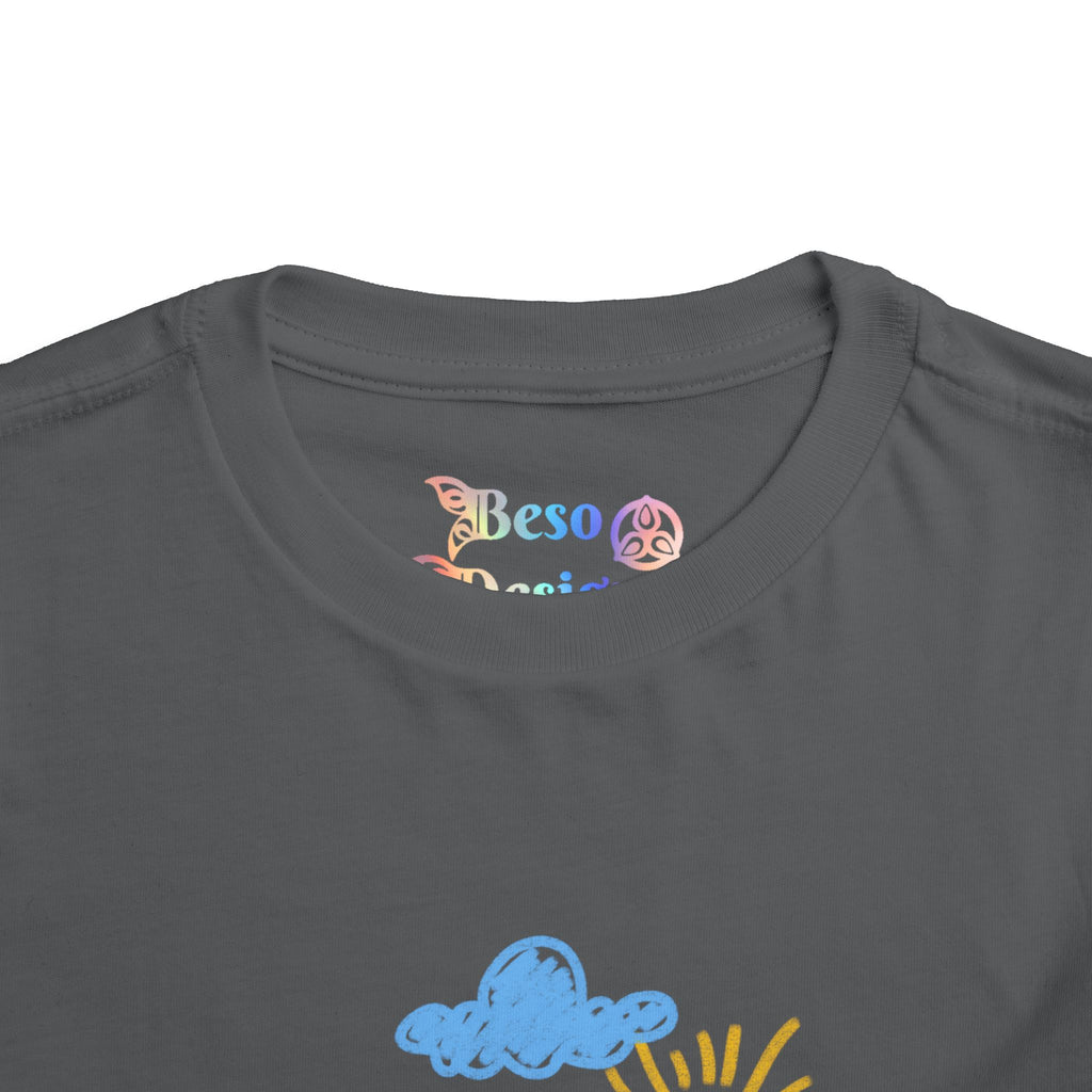 Toddler T-Shirt Cat Outside Crayon Drawing