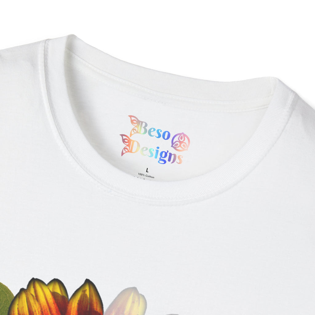 Sunflower Unisex T-Shirt - 'Why be a rose' Design