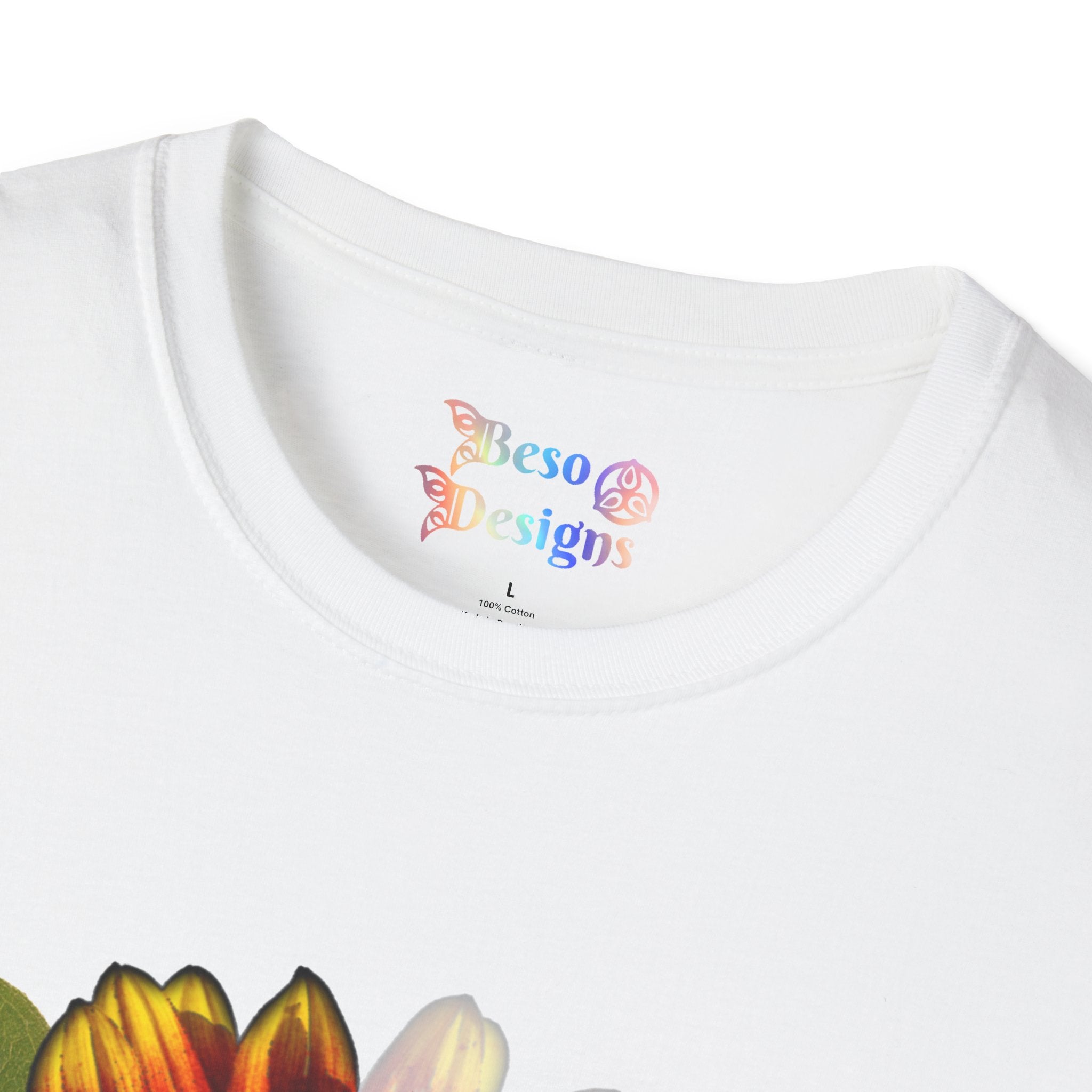 Sunflower Unisex T-Shirt - 'Why be a rose' Design