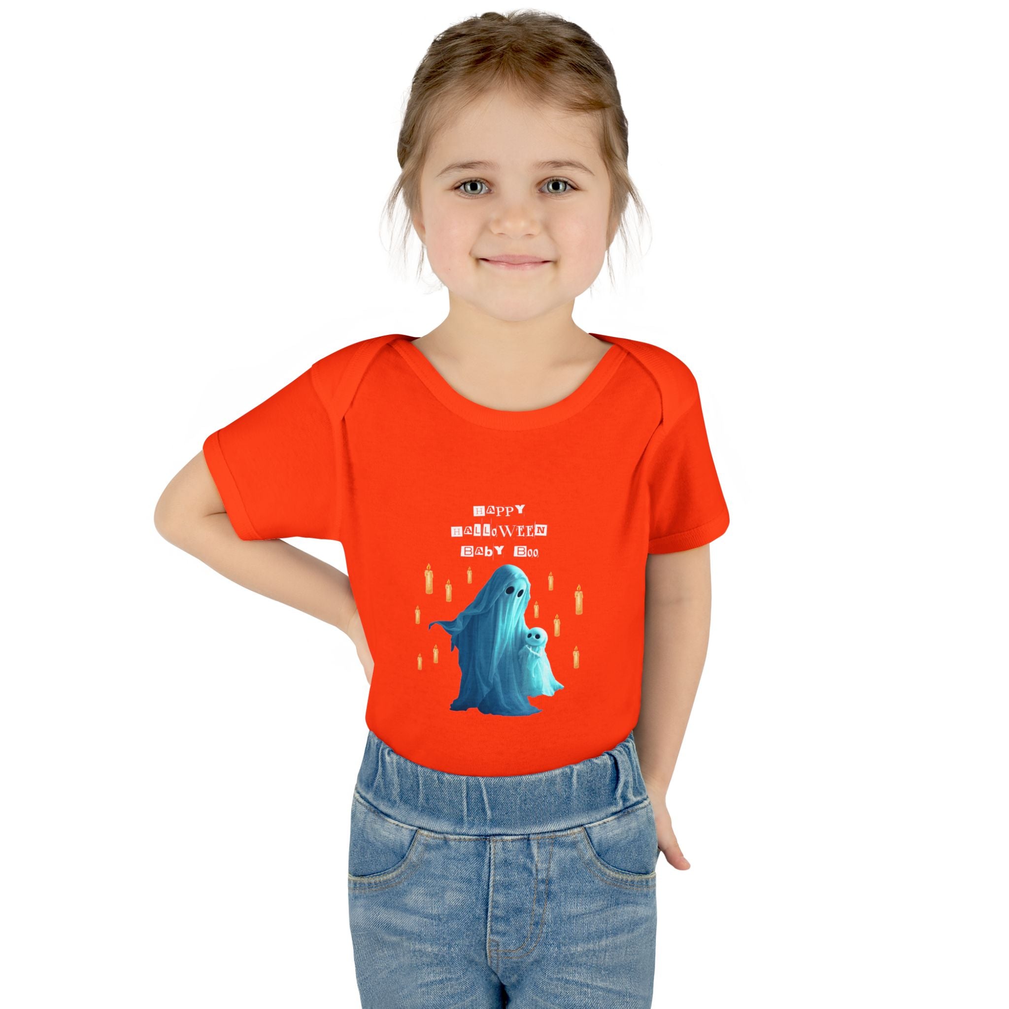 Cute Halloween Infant Bodysuit, Adorable Ghost Baby Onesie, Funny Baby Gift, Halloween Costume, Toddler Apparel