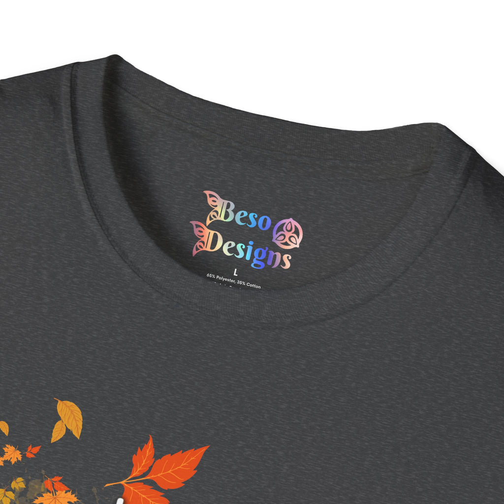 Autumn Vibes Unisex Softstyle T-Shirt, Fall Shirt, Pumpkin Tee, Seasonal Apparel, Comfortable Casual Wear, Perfect for Autumn Celebrations