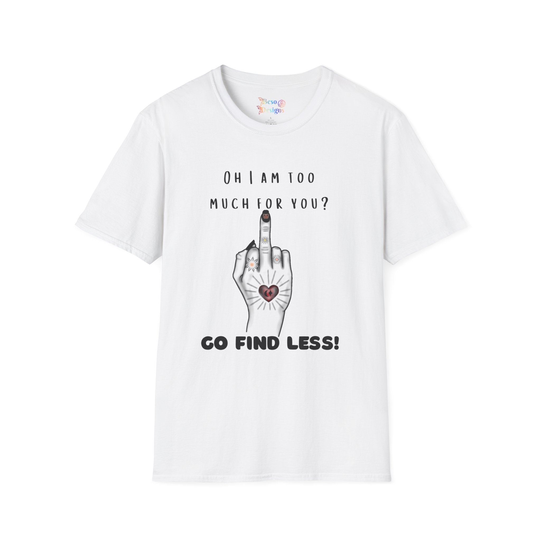 Graphic T-Shirt Middle Finger Tattoo Design