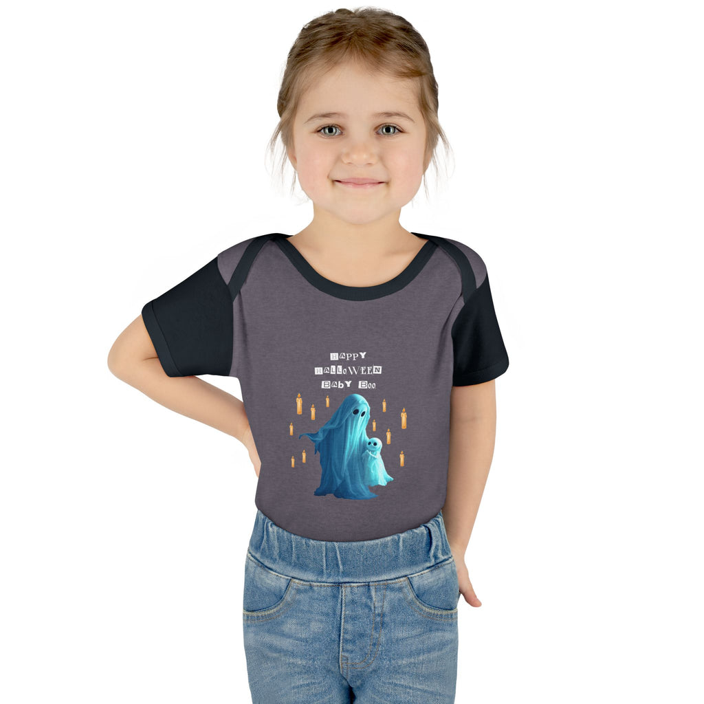 Cute Halloween Infant Bodysuit, Adorable Ghost Baby Onesie, Funny Baby Gift, Halloween Costume, Toddler Apparel