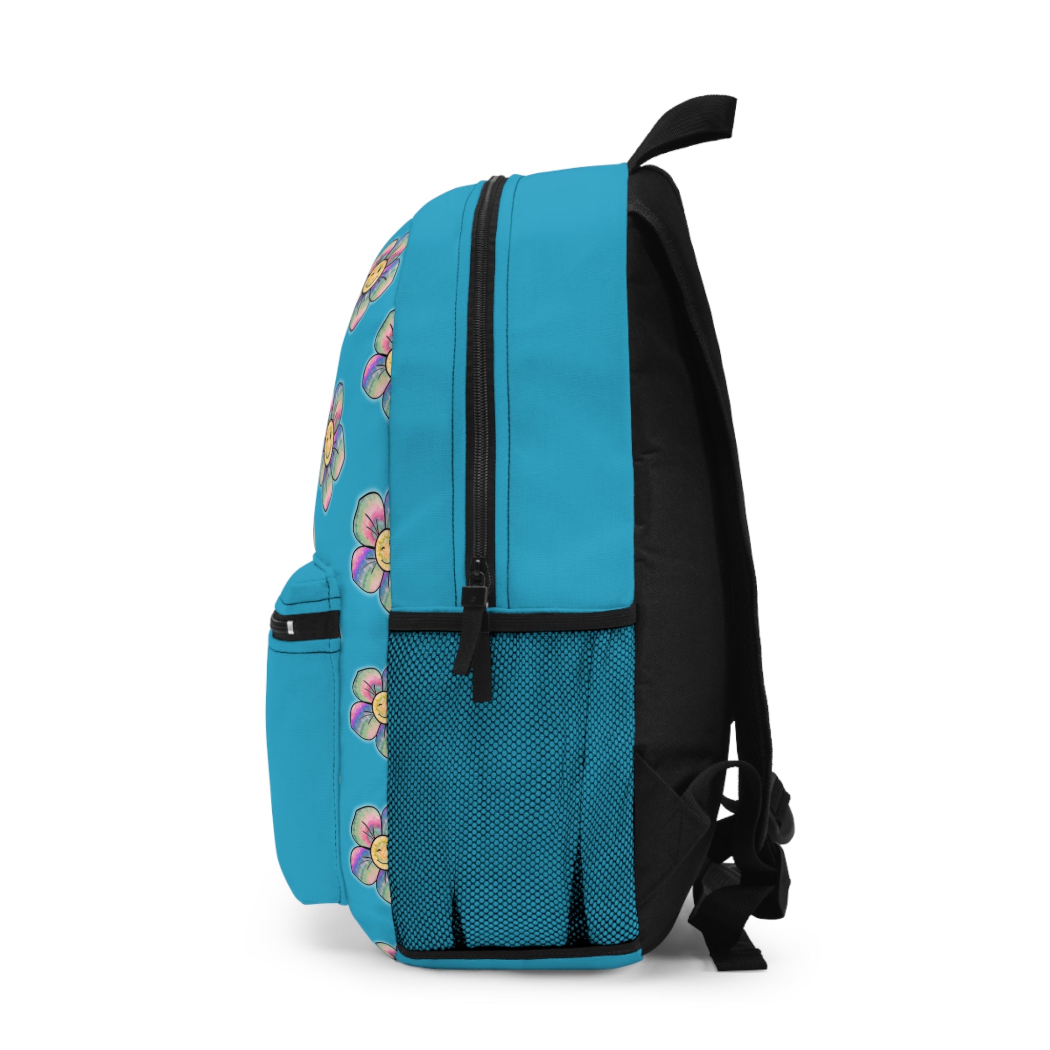 Sunny Floral Backpack, Colorful School Bag, Fun Daypack for Kids, Vibrant Flower Design, Great for Gifts and Everyday Use