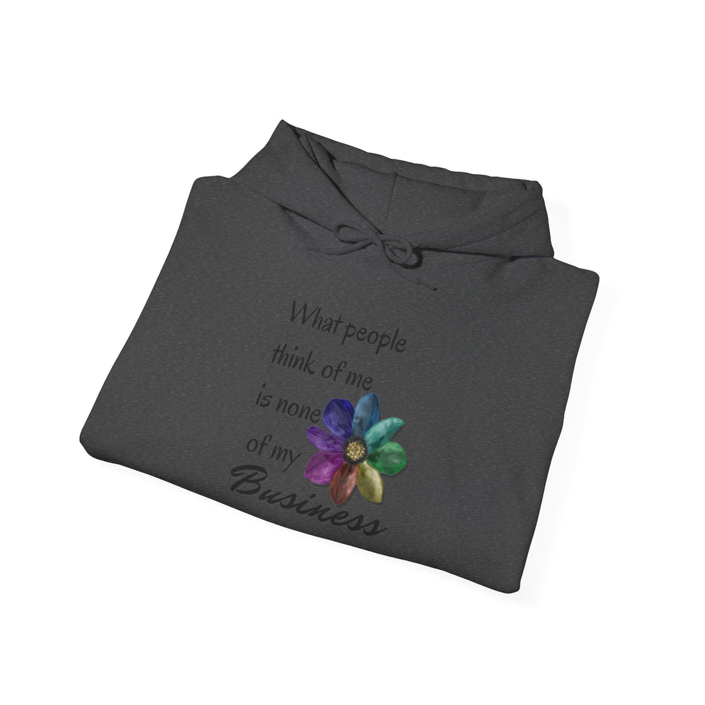 Hooded Sweatshirt - Rainbow Flower Design - Unisex Heavy Blend™