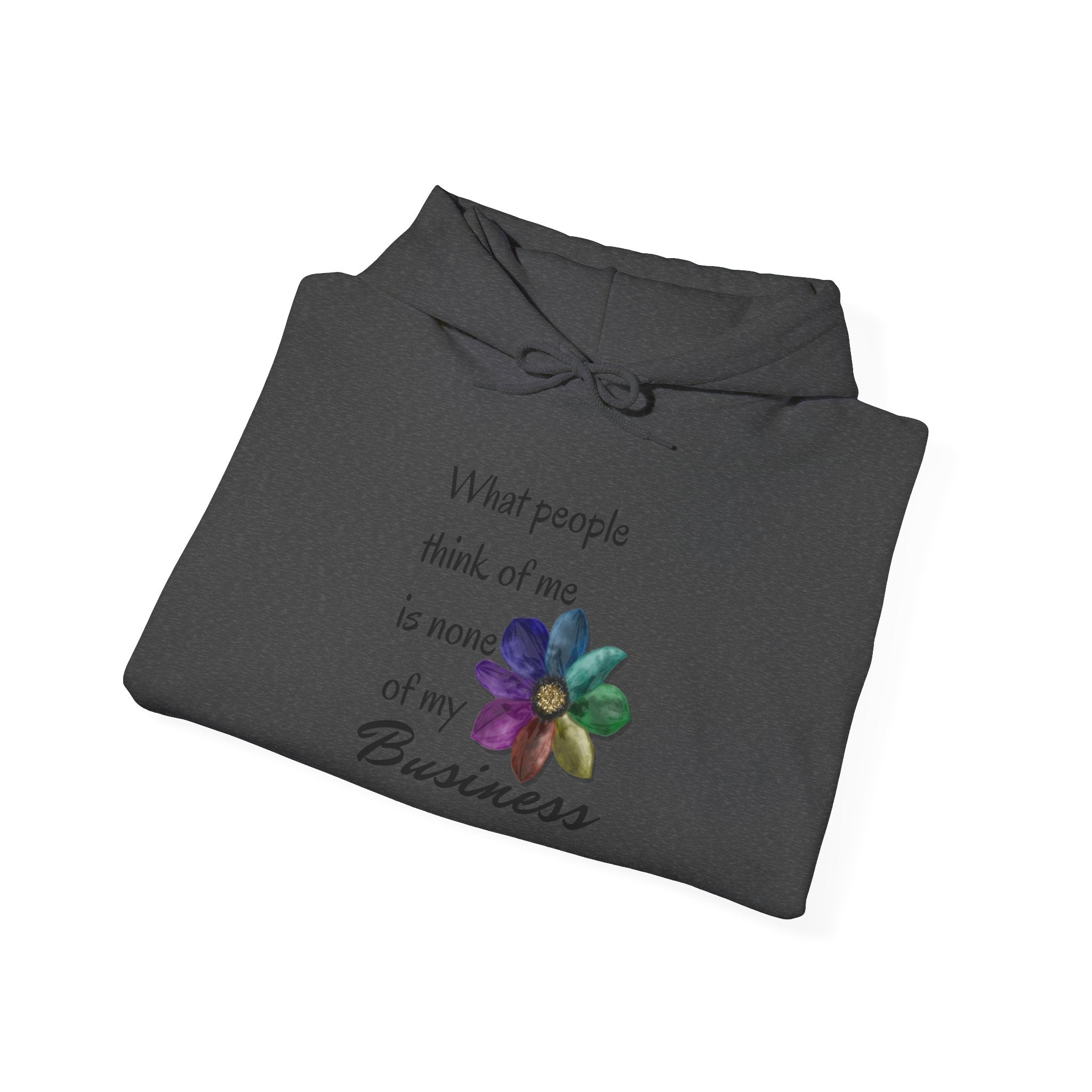 Hooded Sweatshirt - Rainbow Flower Design - Unisex Heavy Blend™