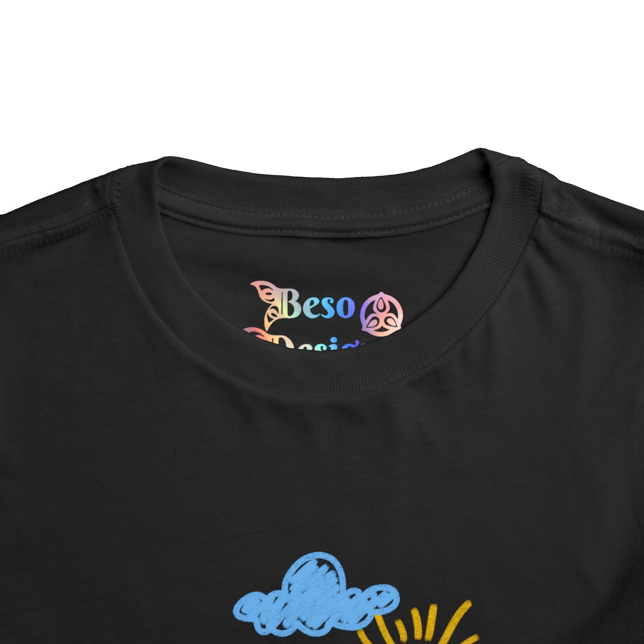 Toddler T-Shirt Cat Outside Crayon Drawing