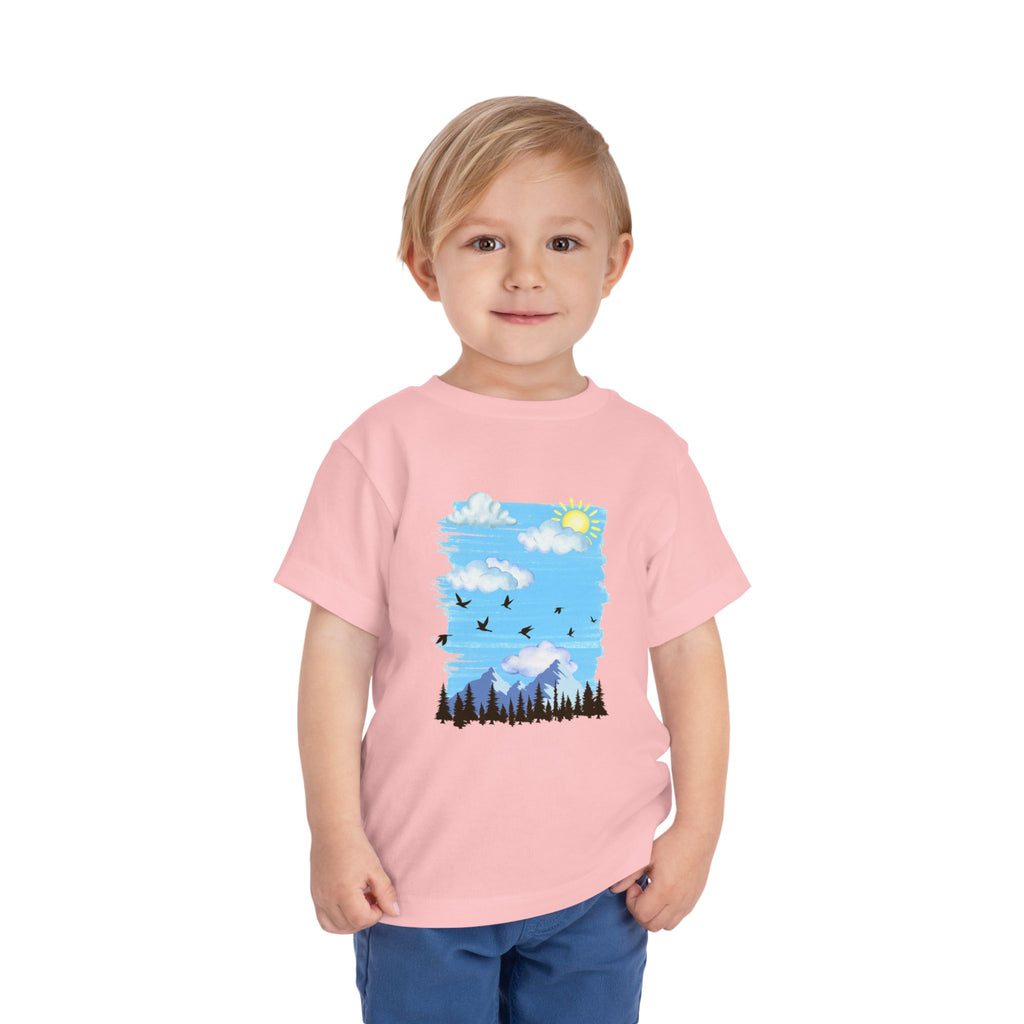Toddler Tee - Mountain Outdoor Scene