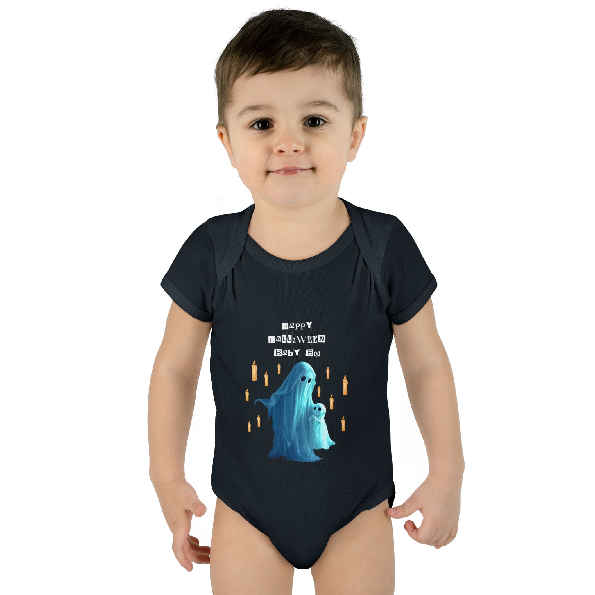 Cute Halloween Infant Bodysuit, Adorable Ghost Baby Onesie, Funny Baby Gift, Halloween Costume, Toddler Apparel