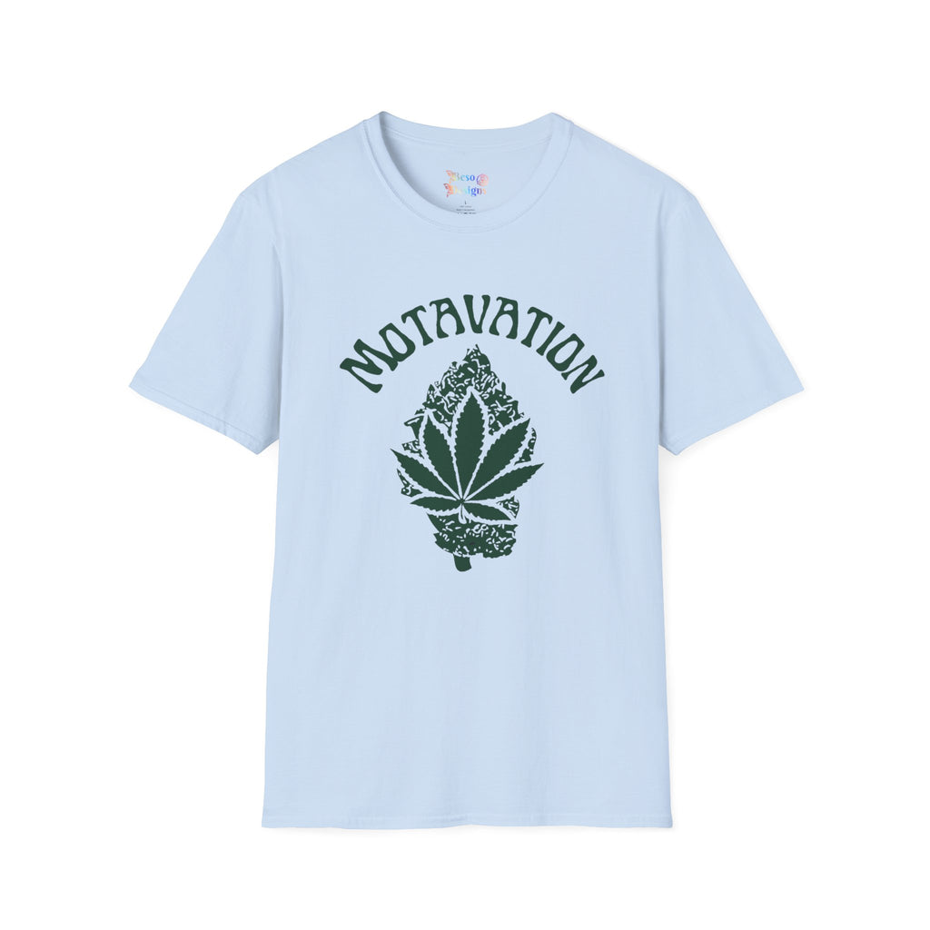 Marijuana Leaf and Bud Unisex T-Shirt - Motavation Design